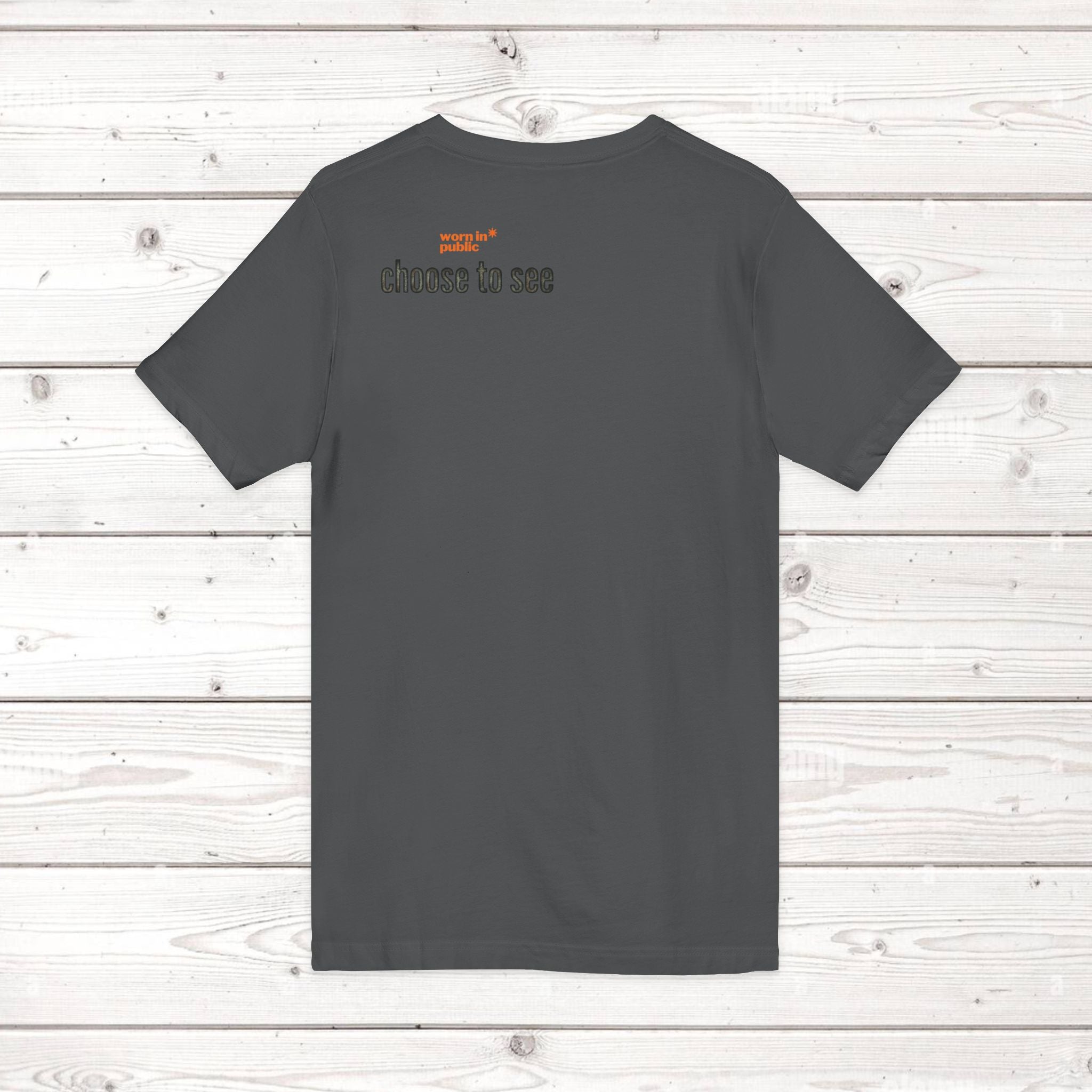 Brain User or Abuser Mens V-Neck Tee — Choose to See Graphic Awareness Shirt