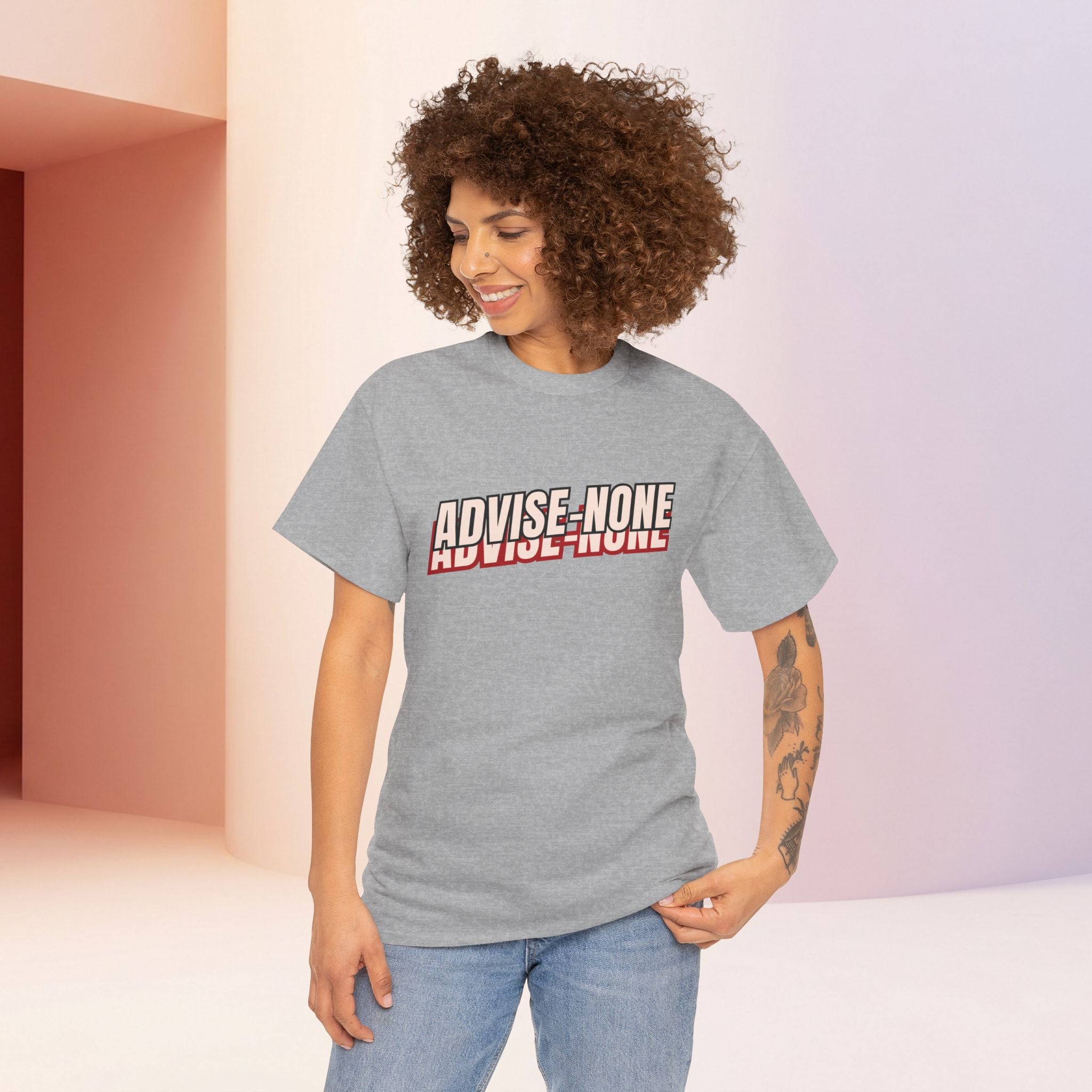 Advise None | Retro Slanted Unisex Graphic Tee