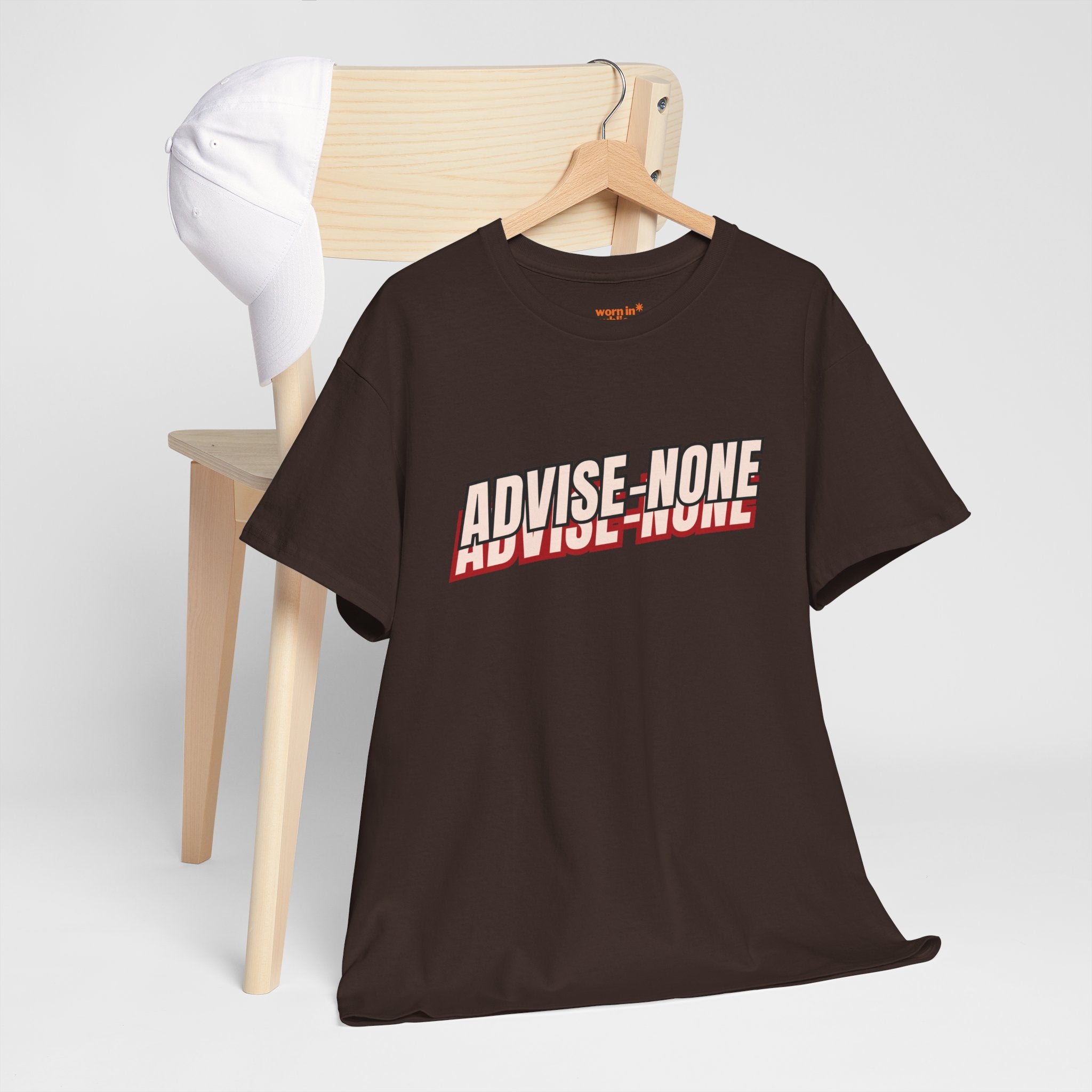 Advise None | Retro Slanted Unisex Graphic Tee
