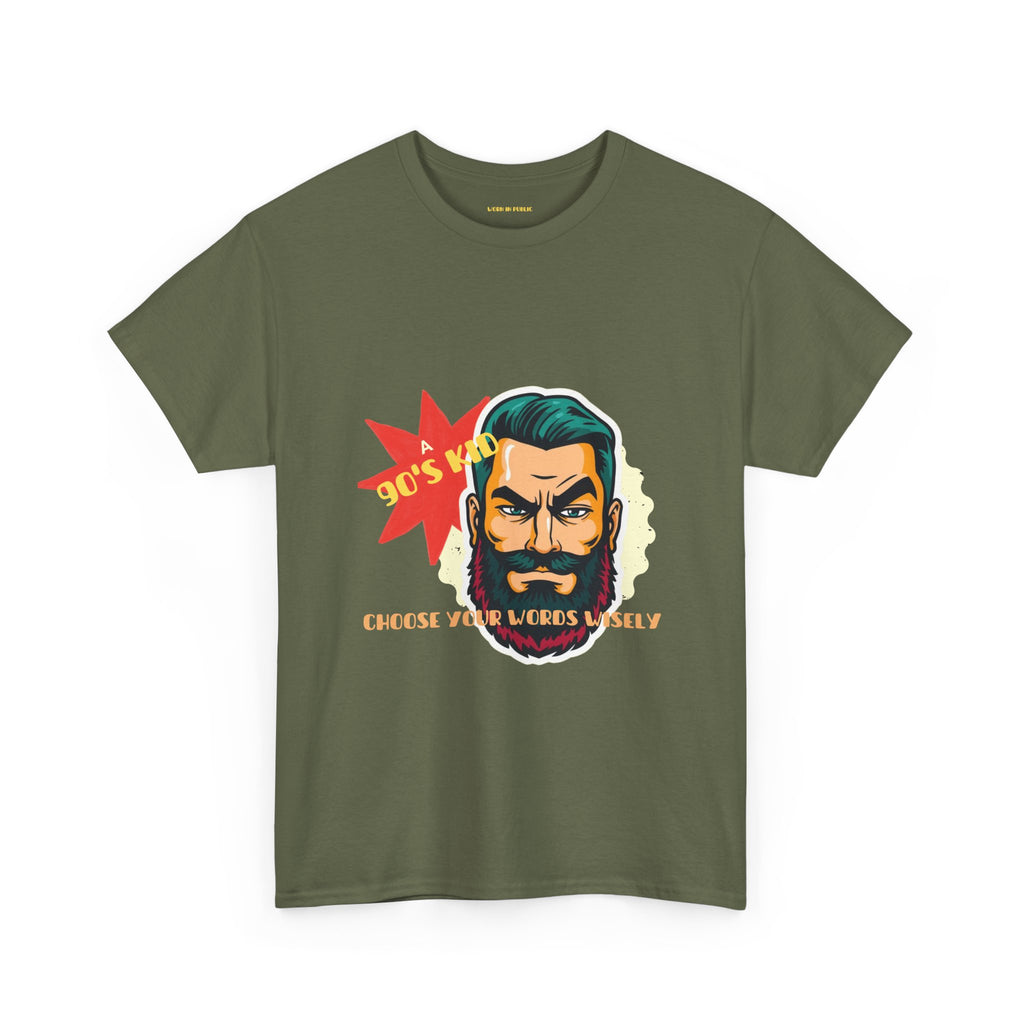 Born in the 90's comes with a beard T-Shirt | Tee for real Men