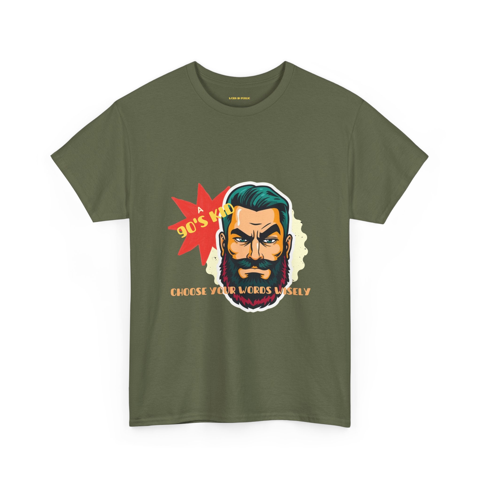 Born in the 90's comes with a beard T-Shirt | Tee for real Men