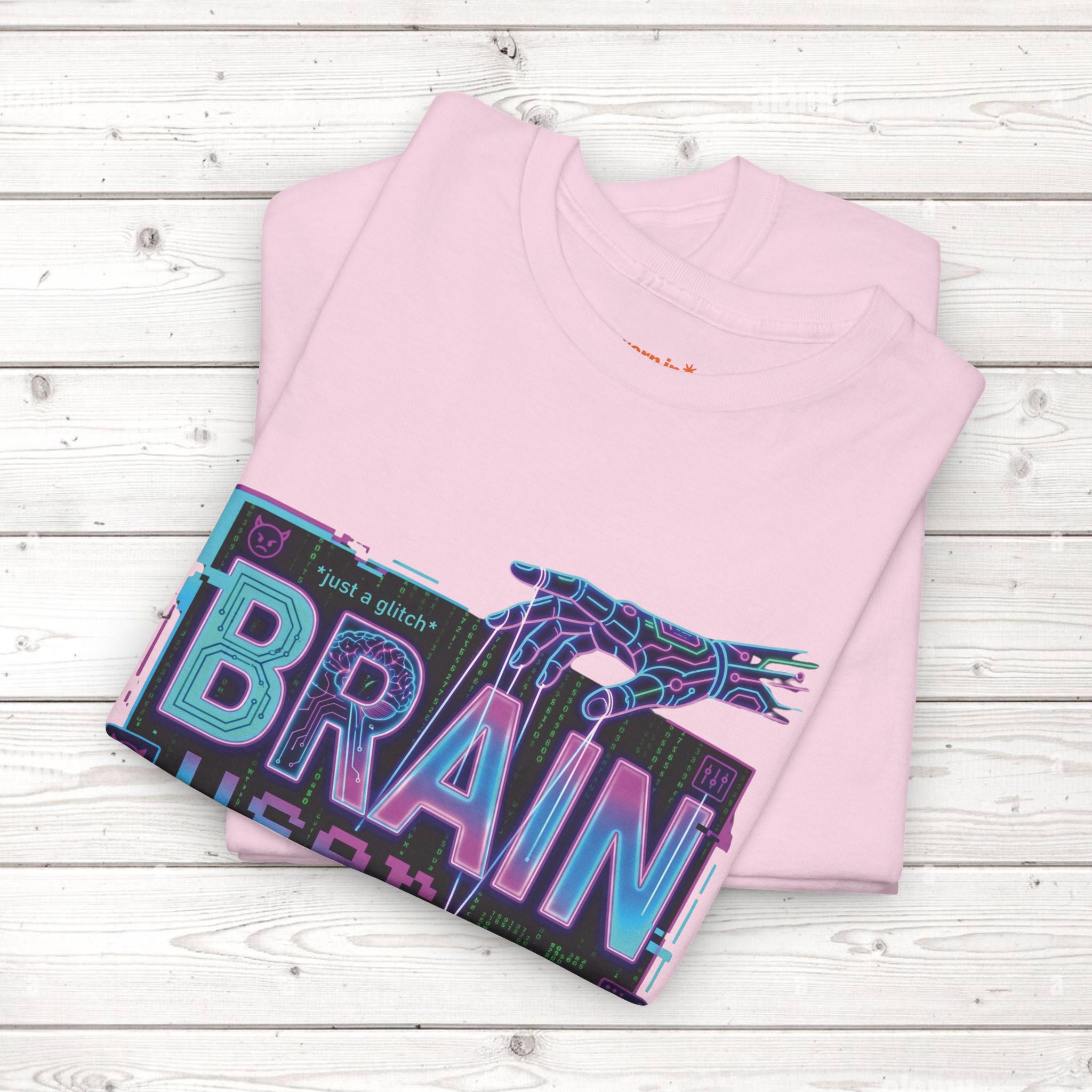 Brain User or Abuser GEN Z Unisex Tee — Retro Cyberpunk "Use Your Brain" Graphic T-Shirt