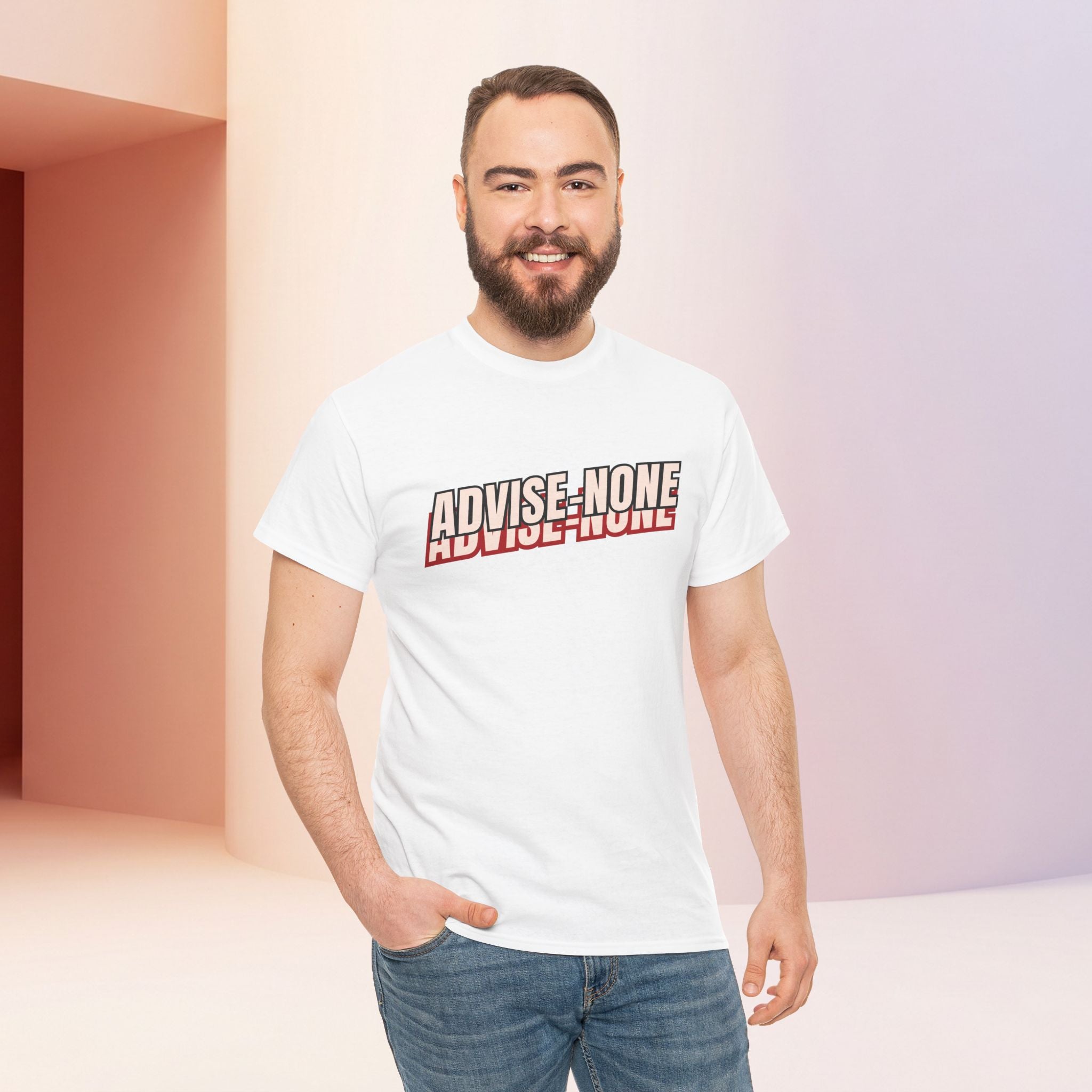 Advise None | Retro Slanted Unisex Graphic Tee