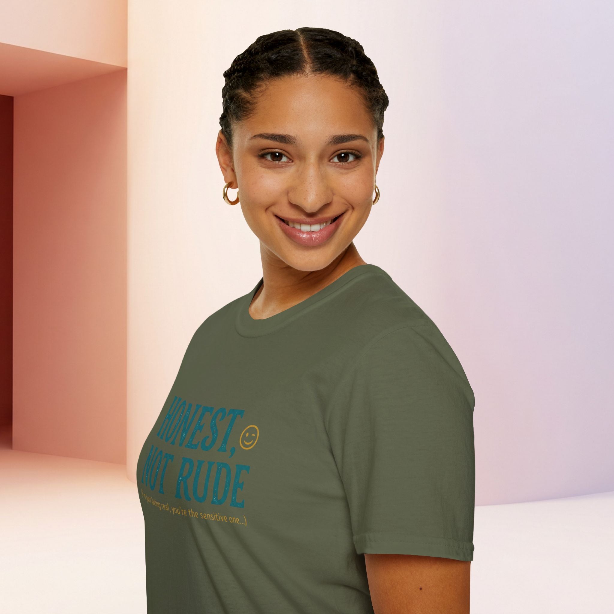 Honest Not Rude | Funny Sarcastic Unisex Graphic Tee for Real Talk