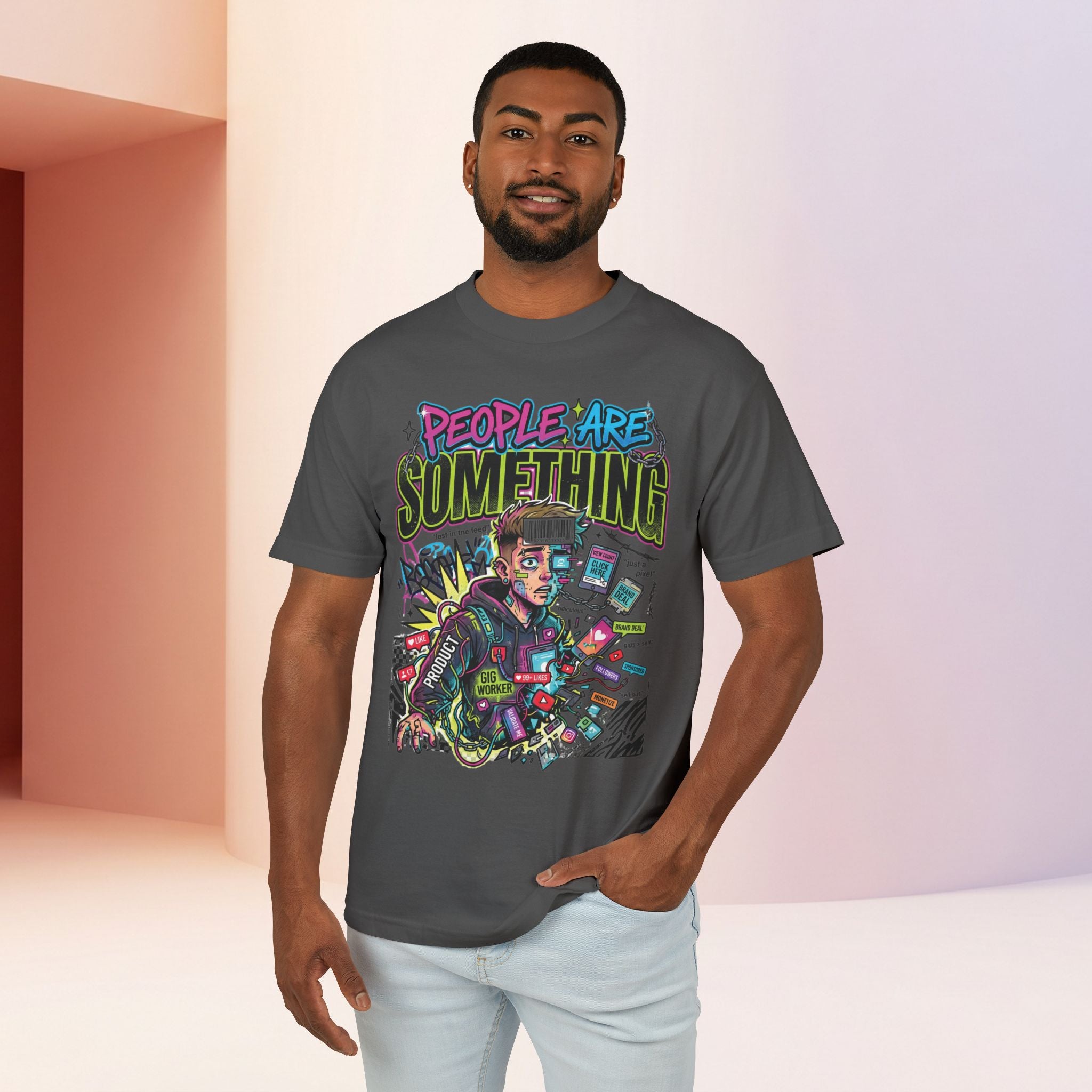 People Are Something | Unisex Retro Cyber Pop Art Graphic Tee