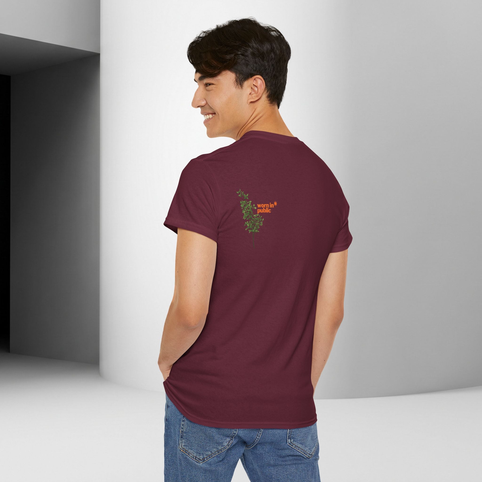 Unisex Botanical Tee — "Feel Free to Be Bored" Graphic T-Shirt