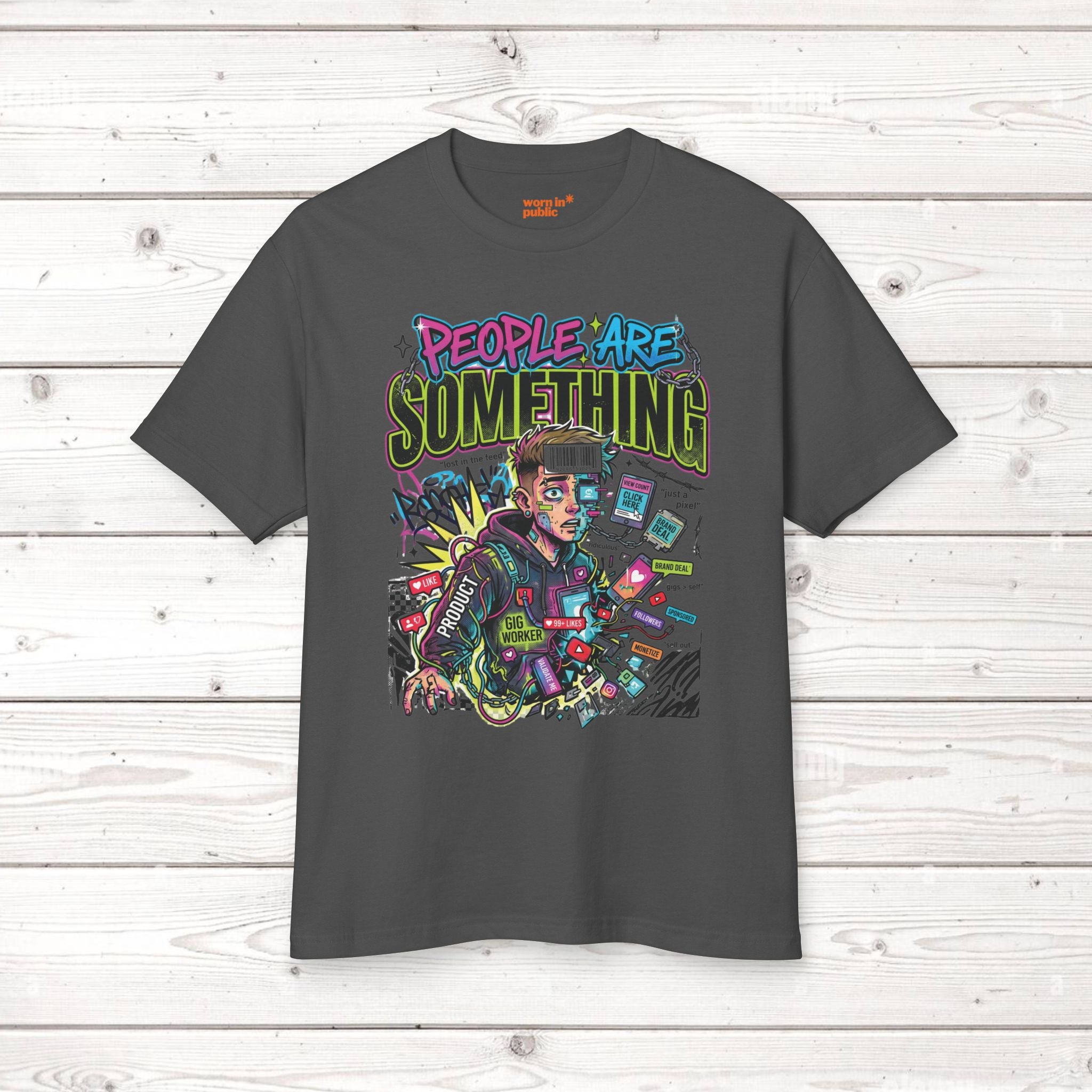 People Are Something | Unisex Retro Cyber Pop Art Graphic Tee