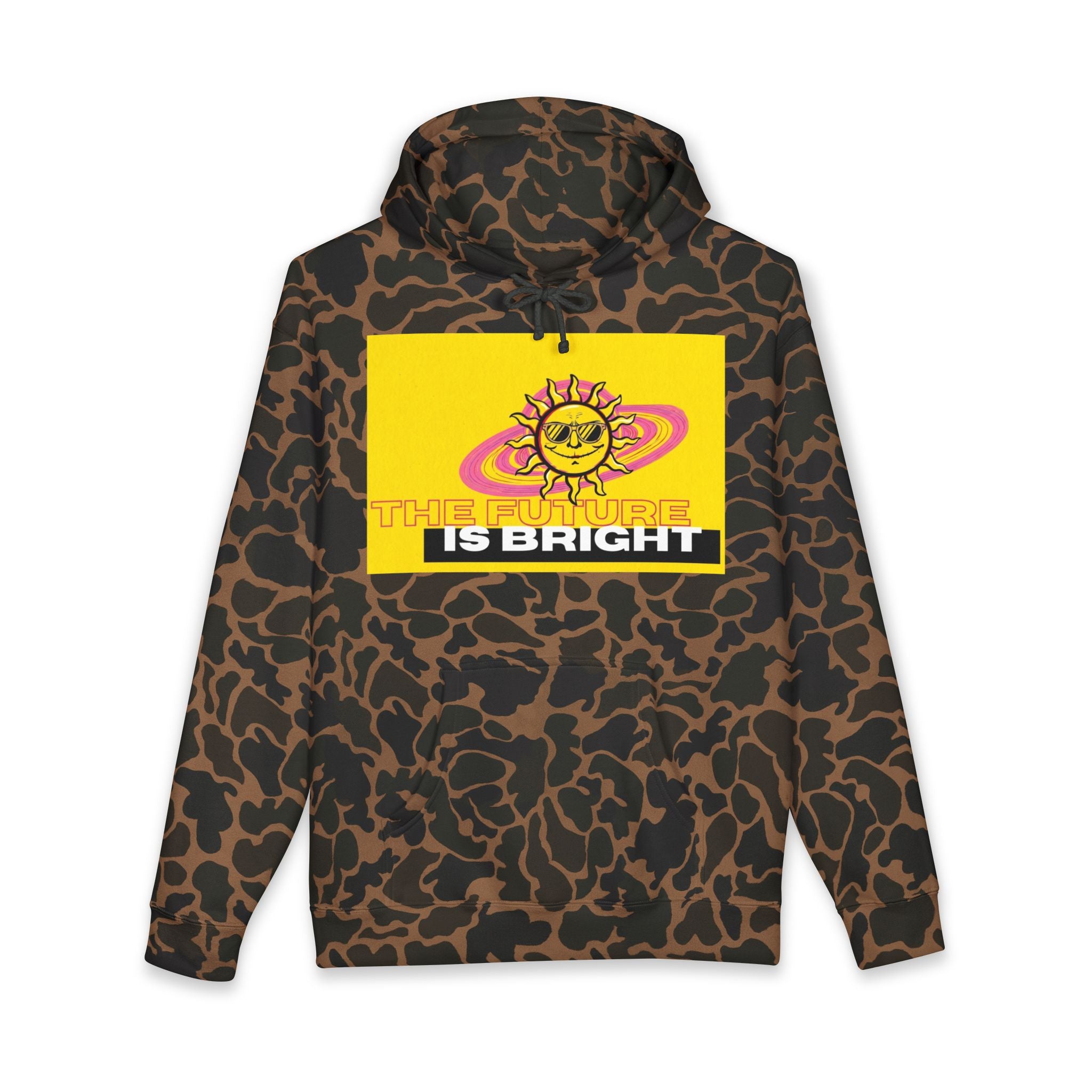 The Future Is Bright Hoodie | Retro Sun Graphic Pullover Sweatshirt