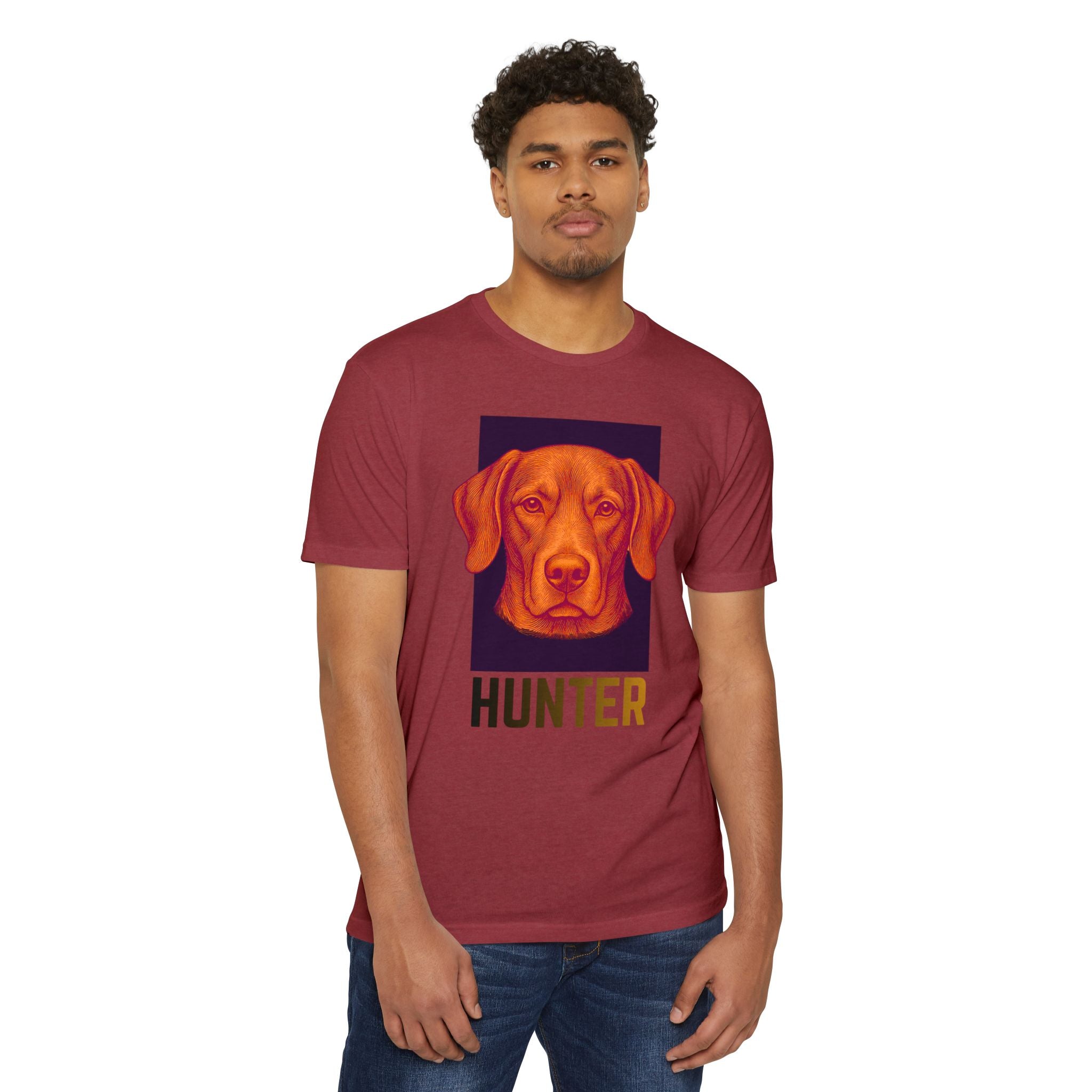 Ultimate Hunter T-Shirt | Retro Vizsla Head Graphic Tee for Dog Lovers