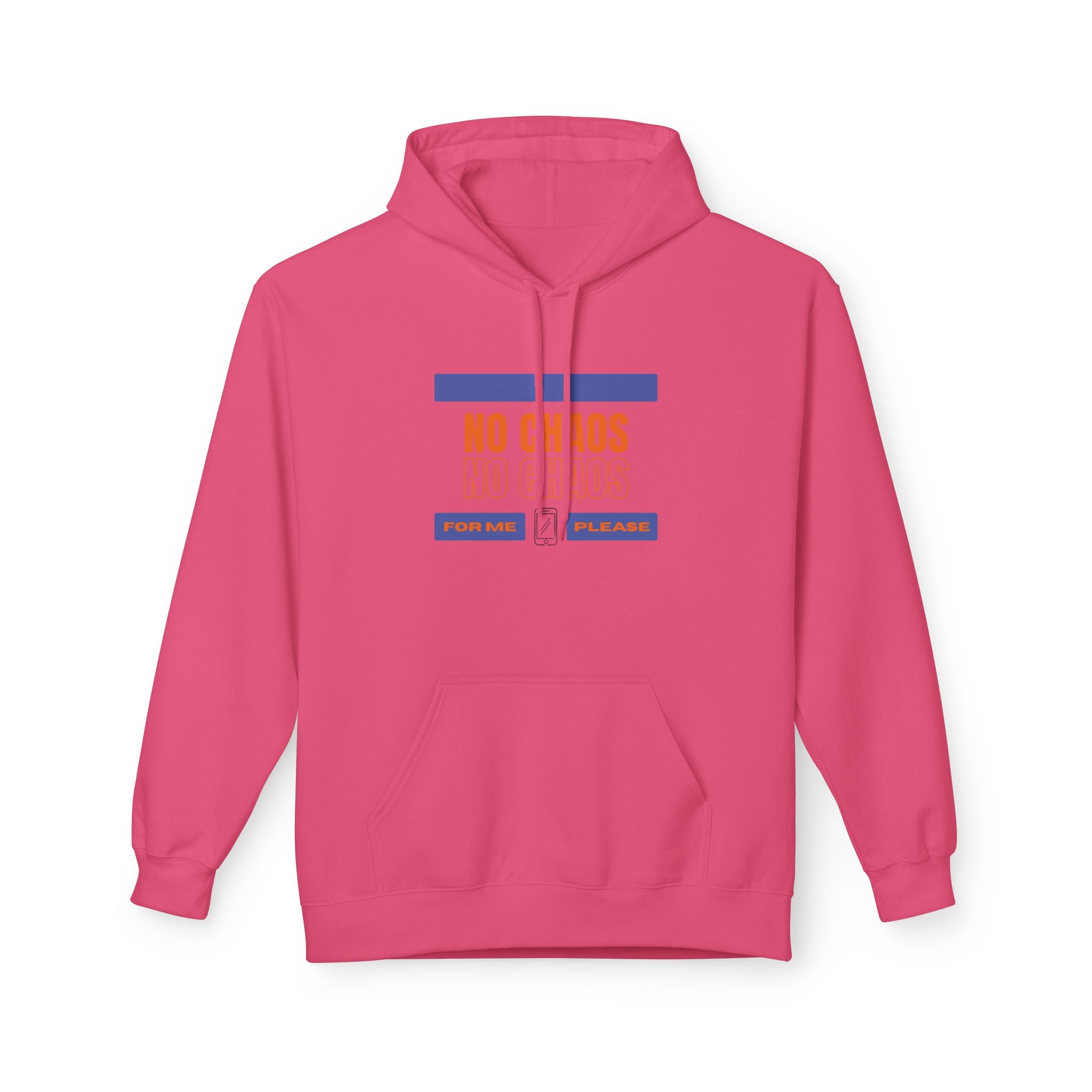 No Chaos Hoodie | Minimalist Motivational Pullover Sweatshirt