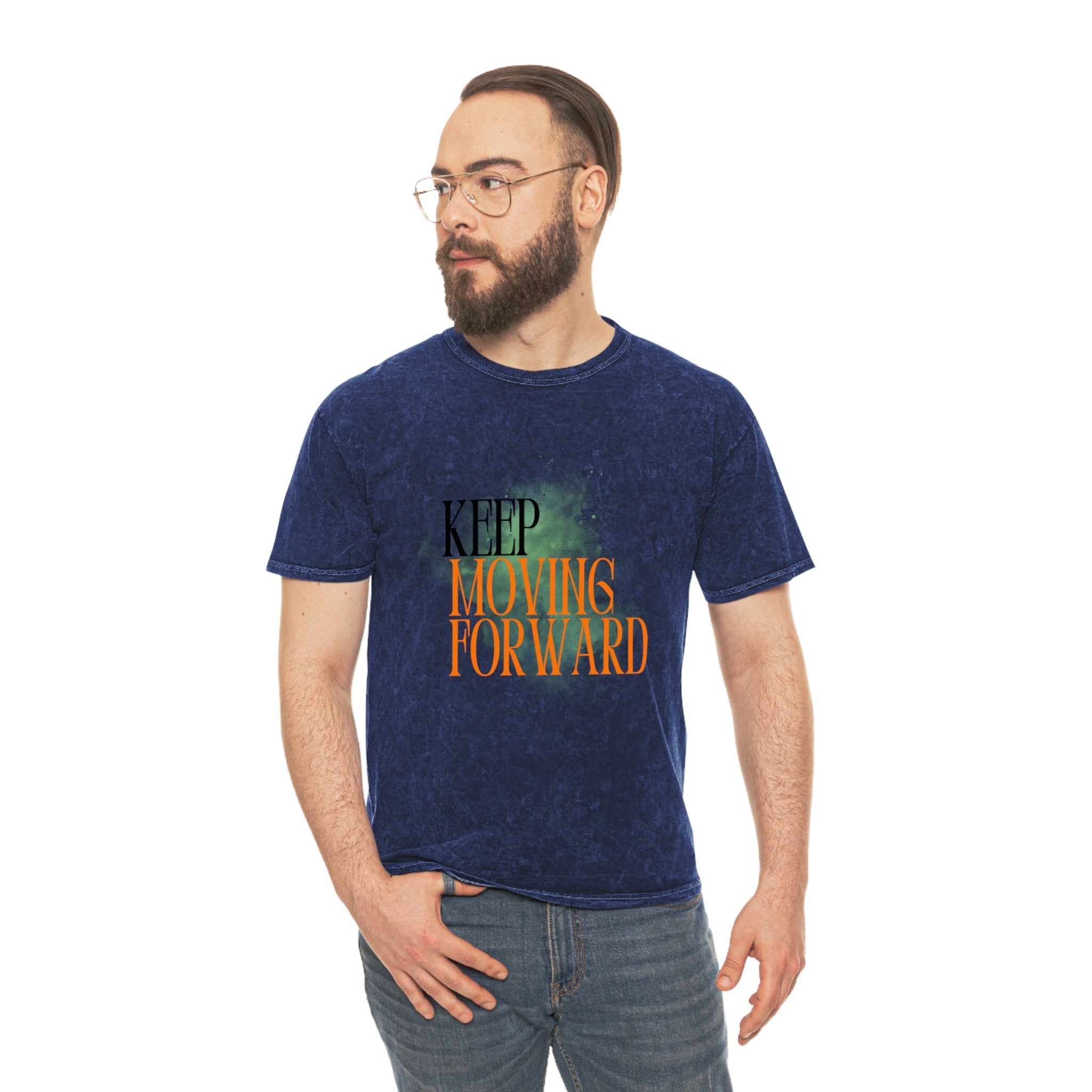 Keep Movin' Forward premium Mineral Wash T-Shirt | Vintage Washed Graphic Tee