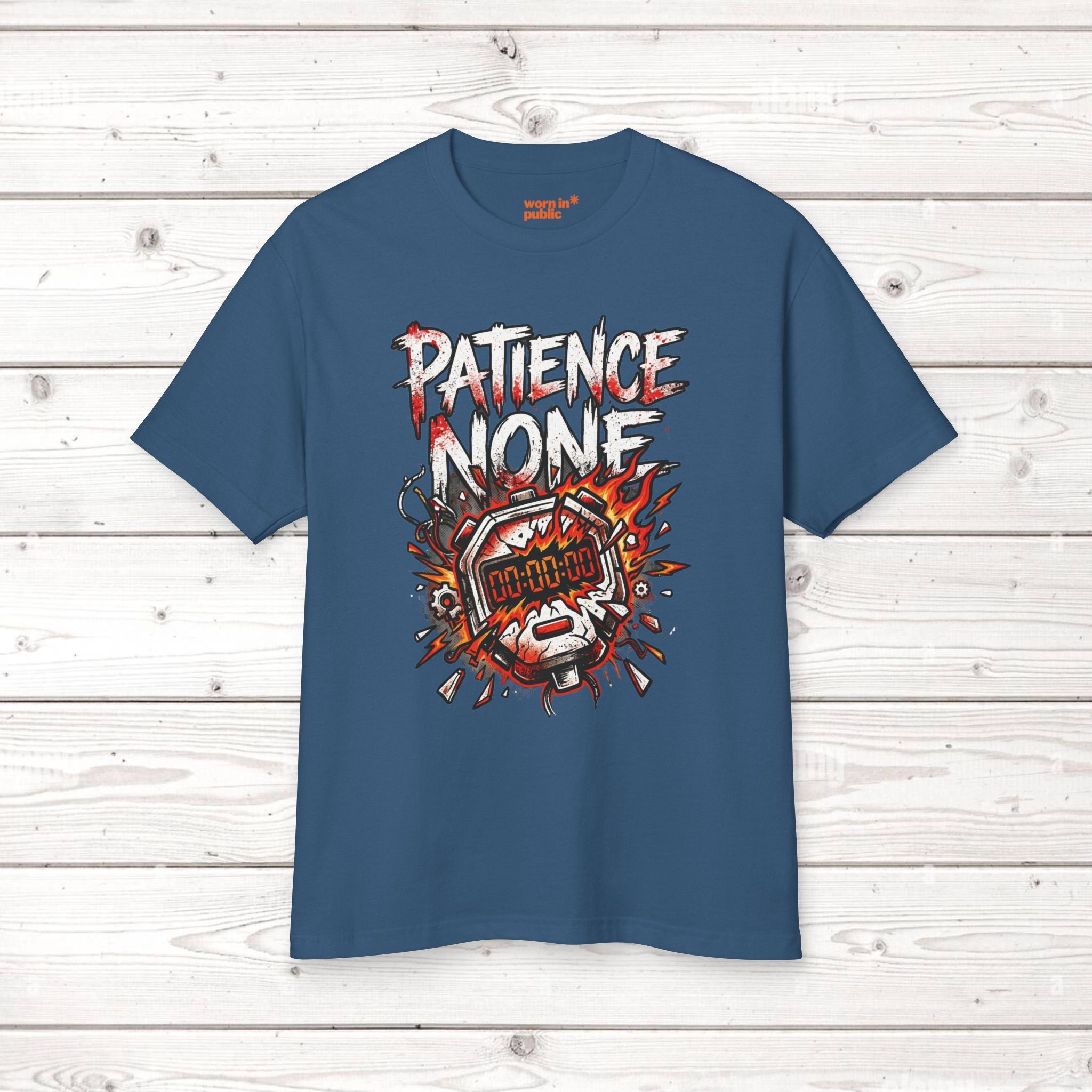 Patience None | Bomb Timer Streetwear Graphic Tee