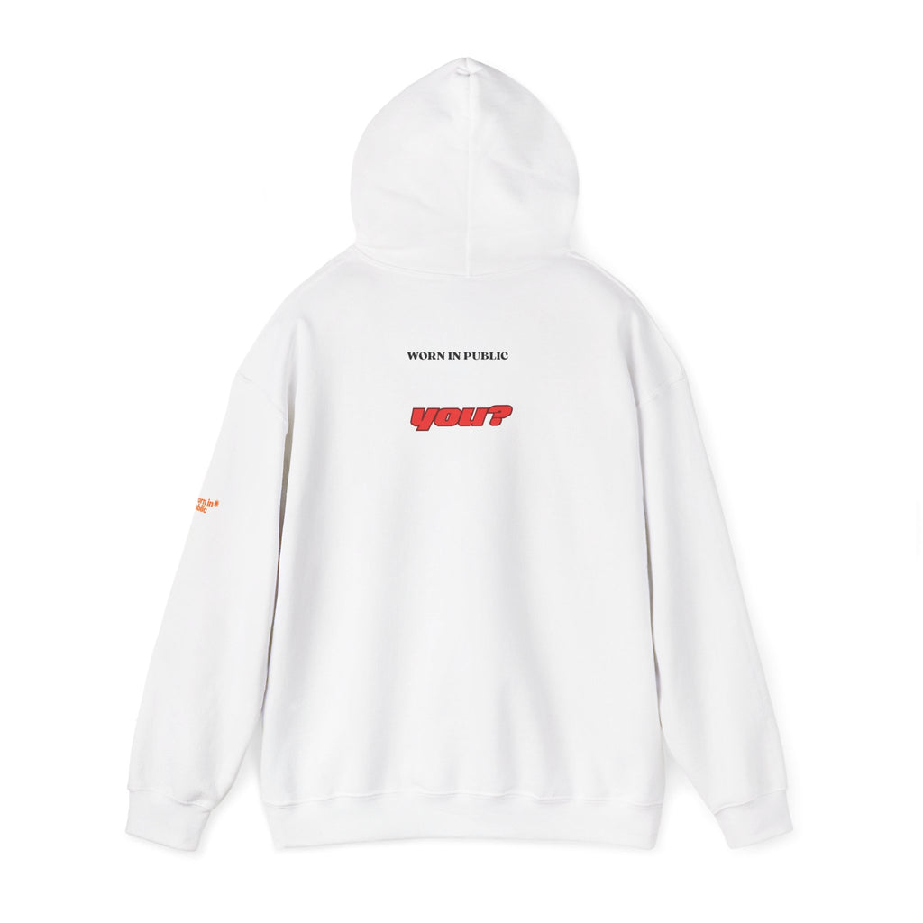 Excuse You? Hoodie | Retro Red Text Graphic Pullover