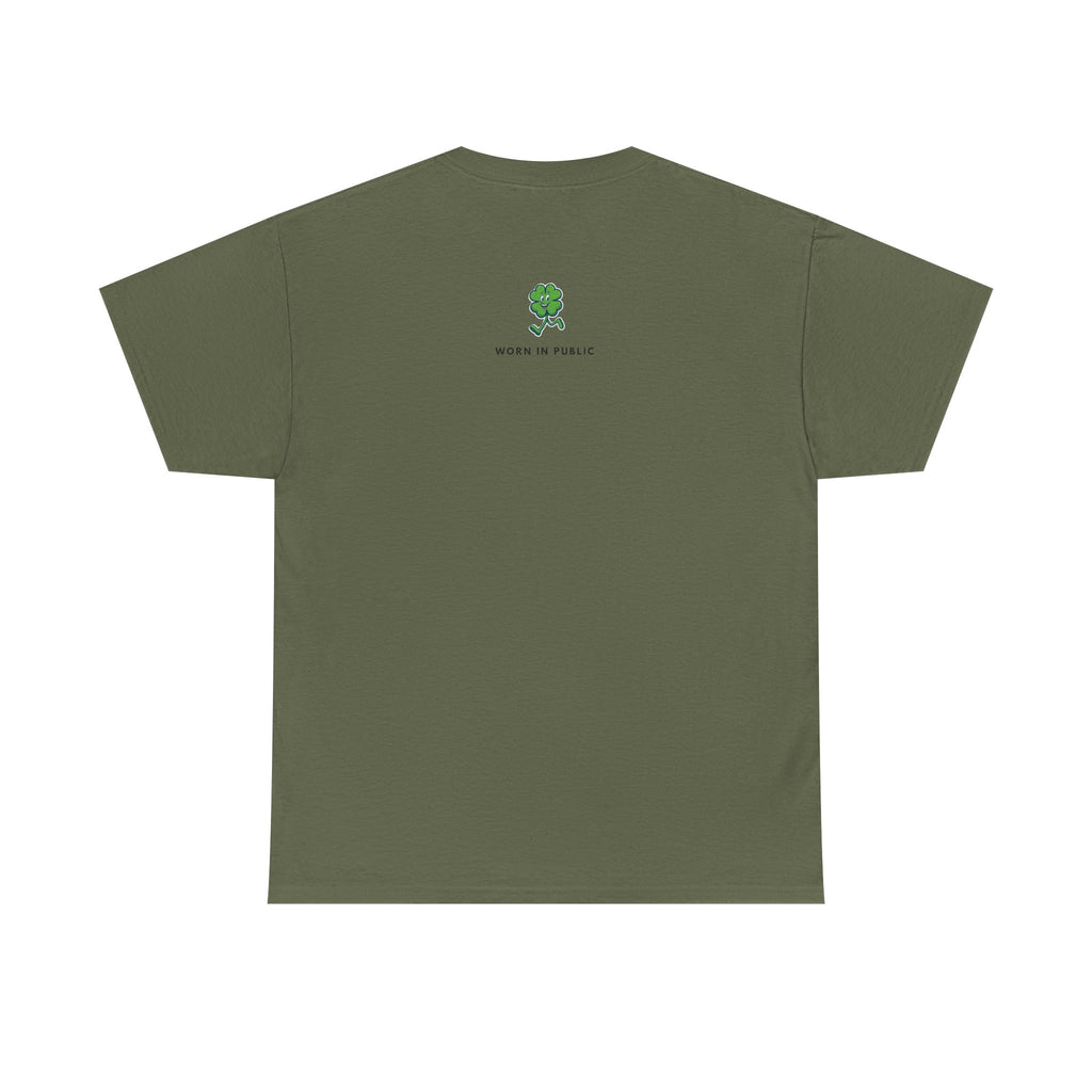 Lucky Buddy Clover T-Shirt | Retro Checker St. Patrick's Day Graphic Tee
