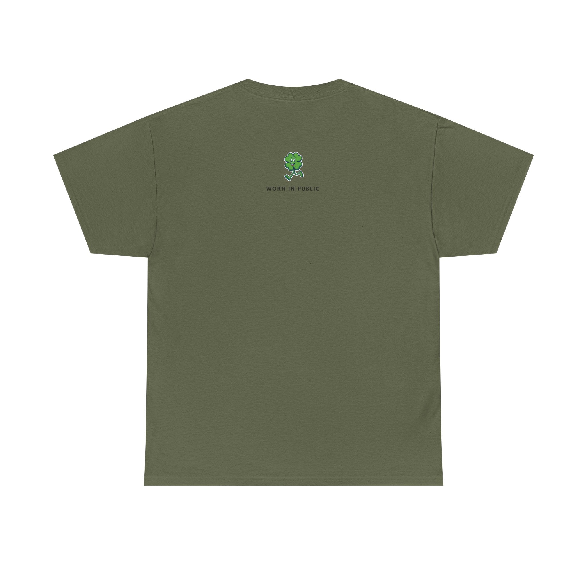 Lucky Buddy Clover T-Shirt | Retro Checker St. Patrick's Day Graphic Tee