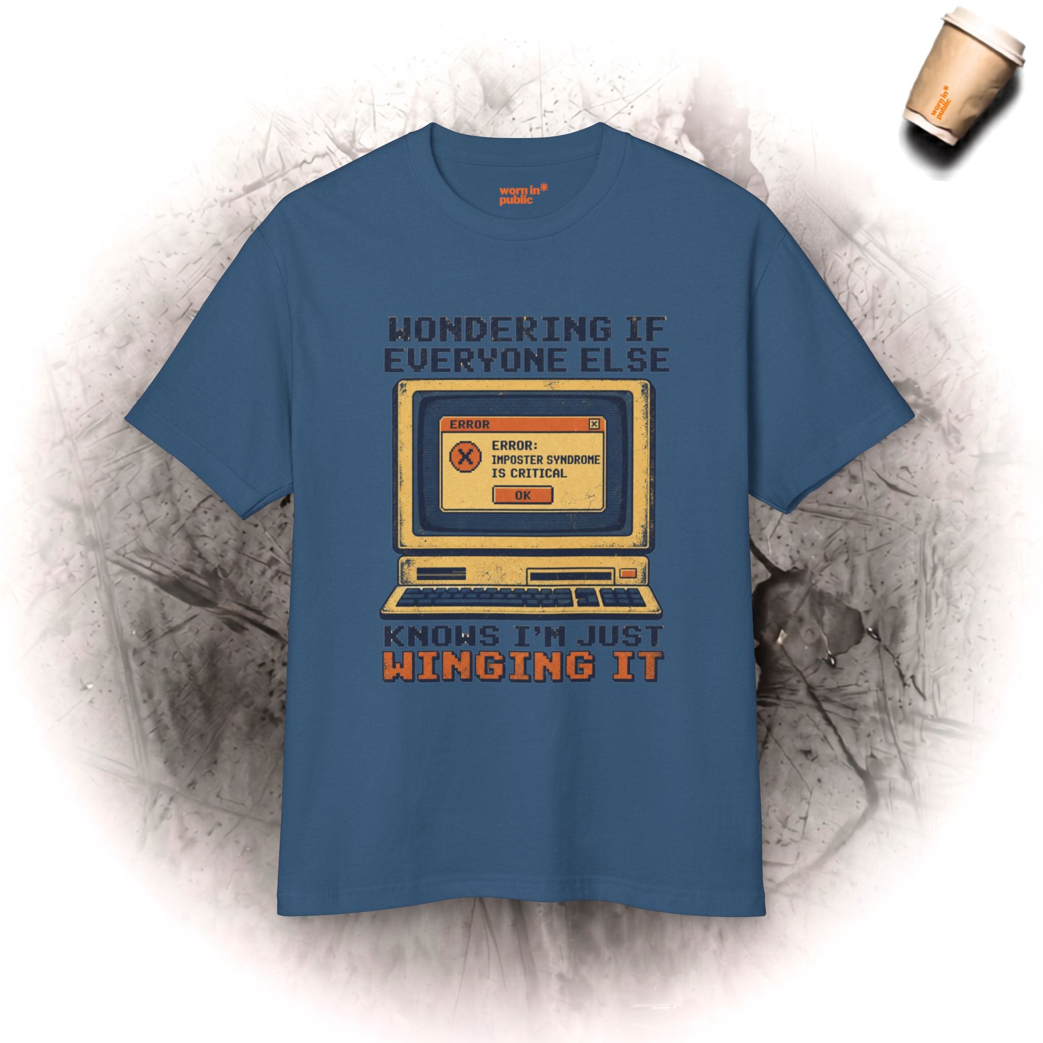 Winging It | Retro Computer Graphic Tee | Unisex Vintage Tech T-Shirt