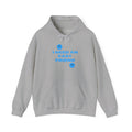 I Need an Easy Friend Ladies Hoodie | Minimalist Cute Blue Button Graphic Sweatshirt