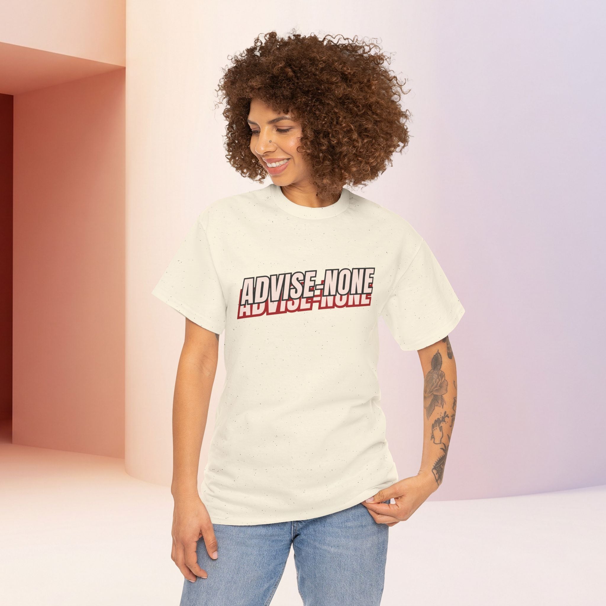 Advise None | Retro Slanted Unisex Graphic Tee