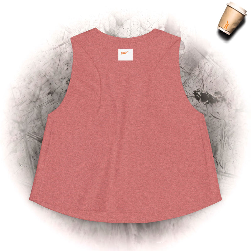 Bossy Boss Crop Top | Retro-Schriftzug-Top mit Pastell-Herzen & Sternen