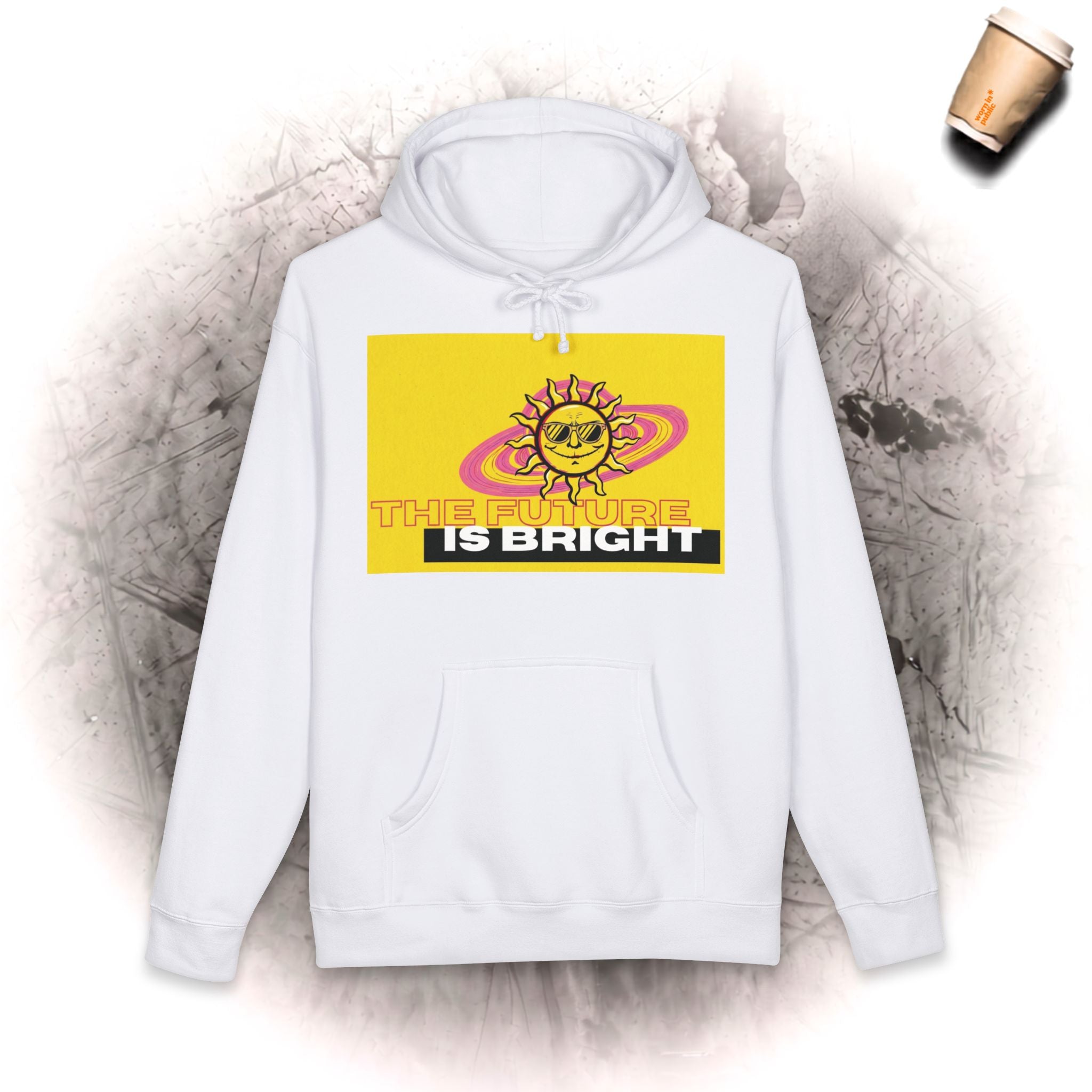 The Future Is Bright Hoodie | Retro-Sonne-Grafik-Pullover