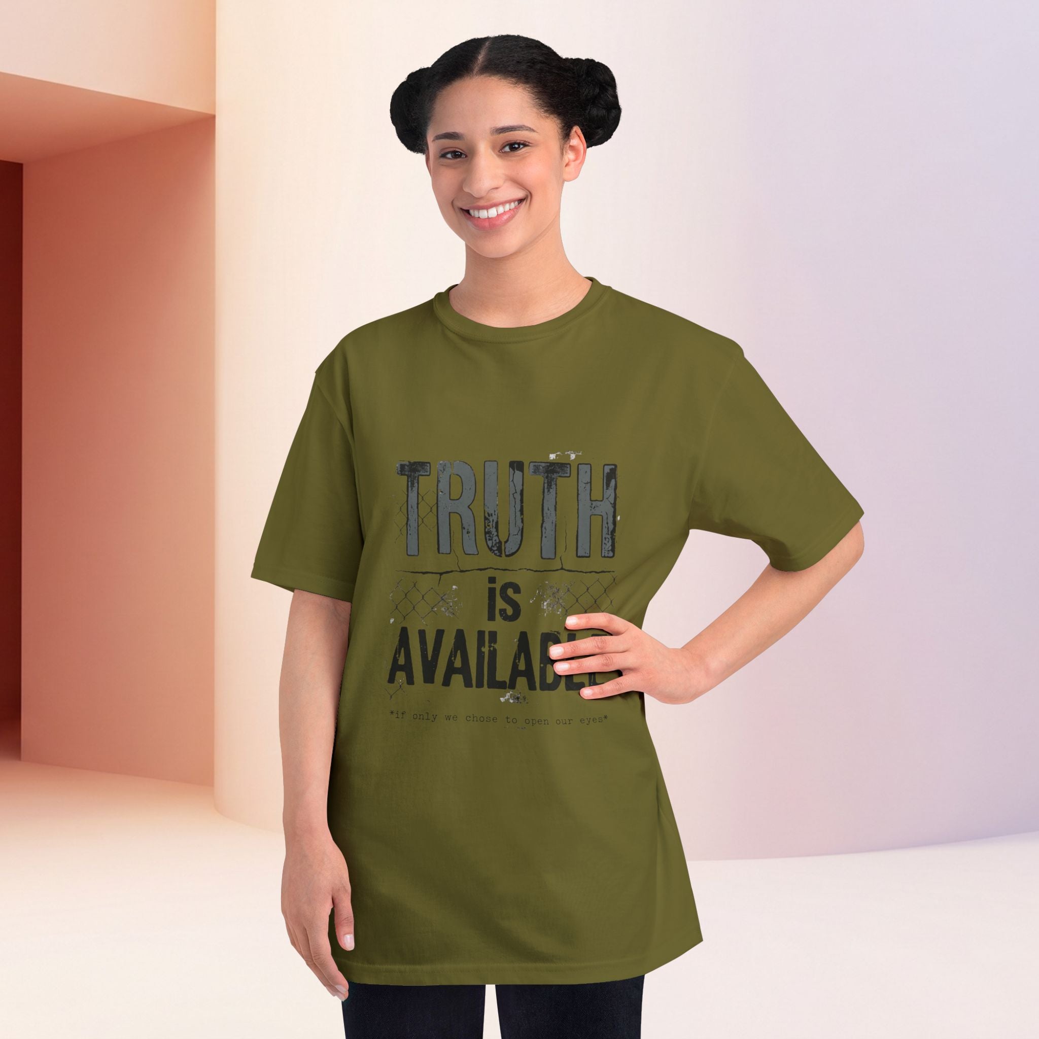 Truth Is Available ORGANIC T-Shirt — Inspirational Statement Tee