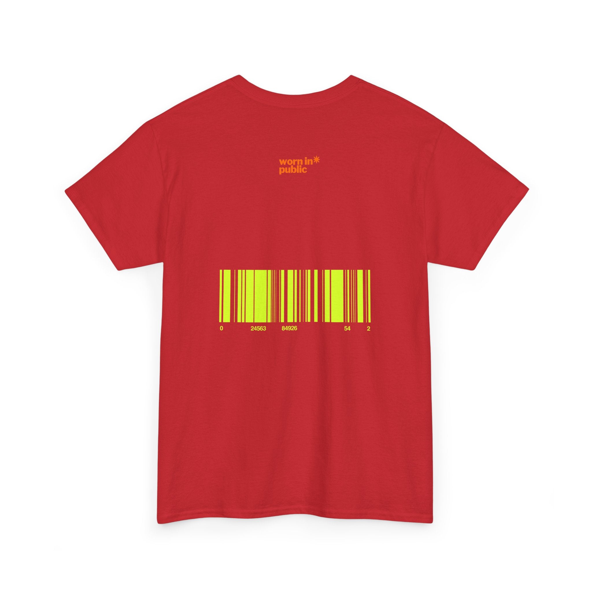 Luxuries of Life Neon Abstract Wave T-Shirt | Barcode Graphic Tee