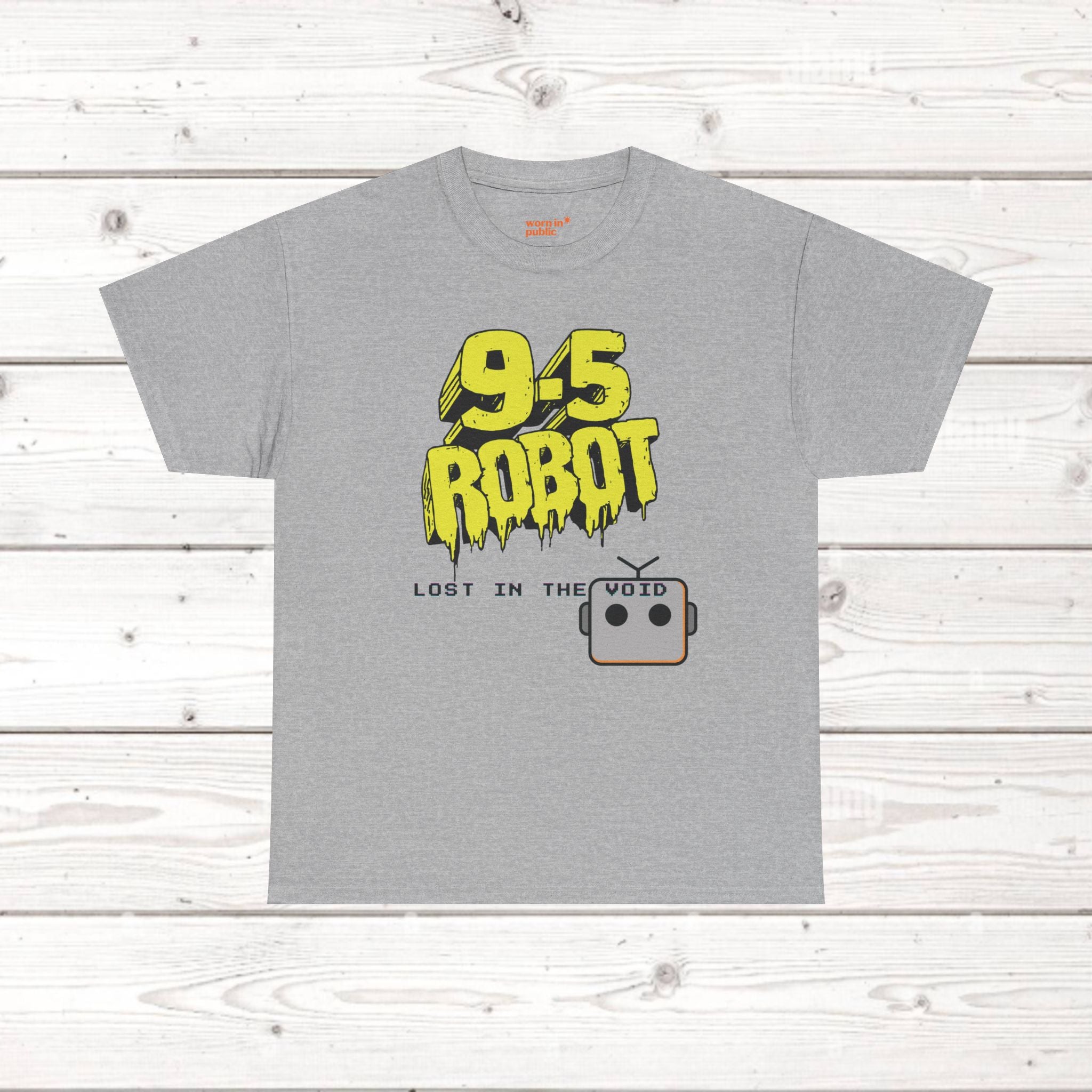 9-5 Roboter Unisex Graphic Tee | Lost in the Void existentielles T-Shirt