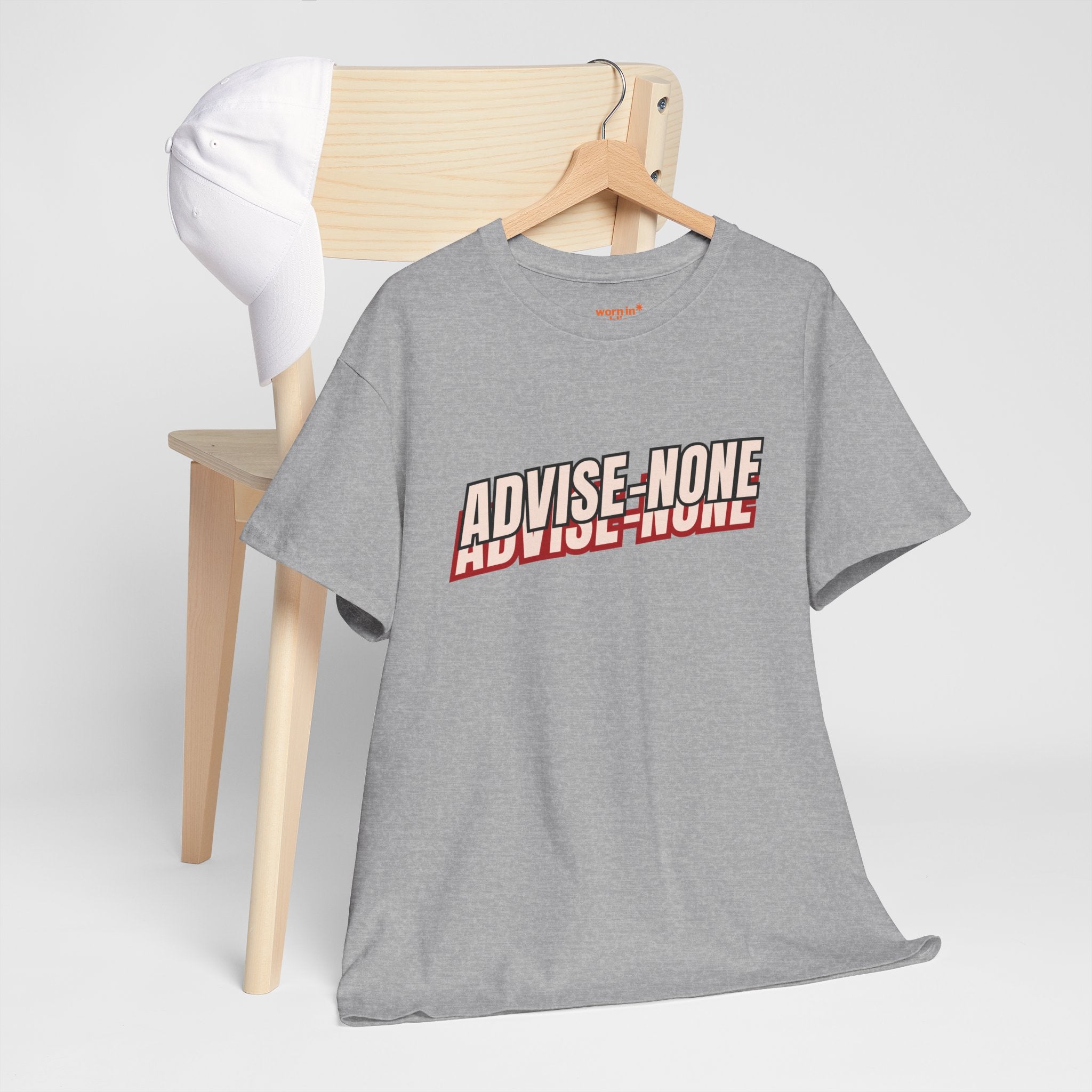 Advise None | Retro Slanted Unisex Graphic Tee