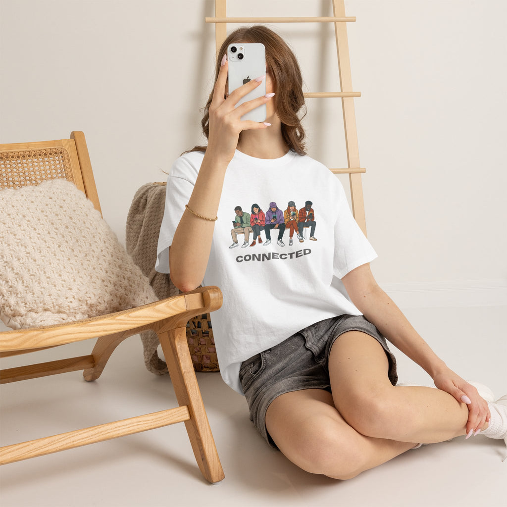 Connected Friends Graphic Tee – Casual Unisex Crewneck Shirt