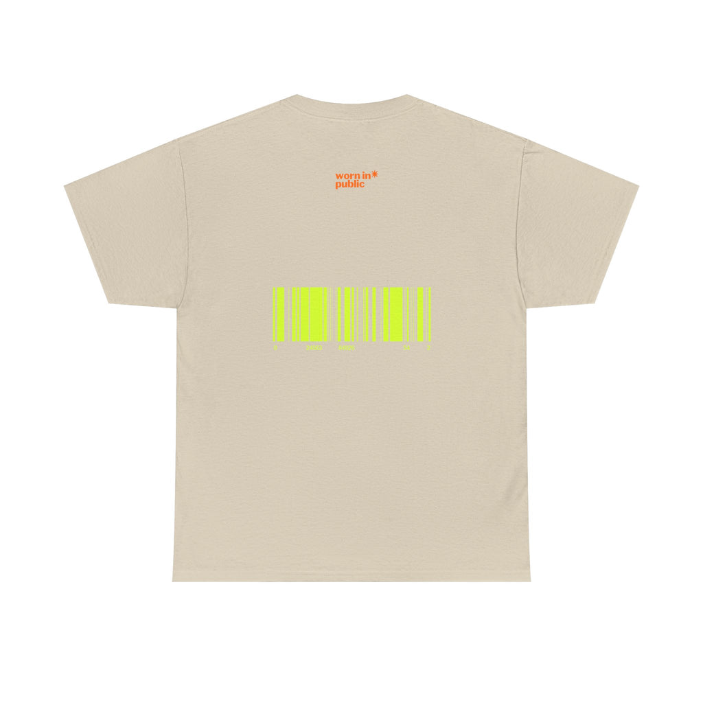 Luxuries of Life Neon Abstract Wave T-Shirt | Barcode Graphic Tee