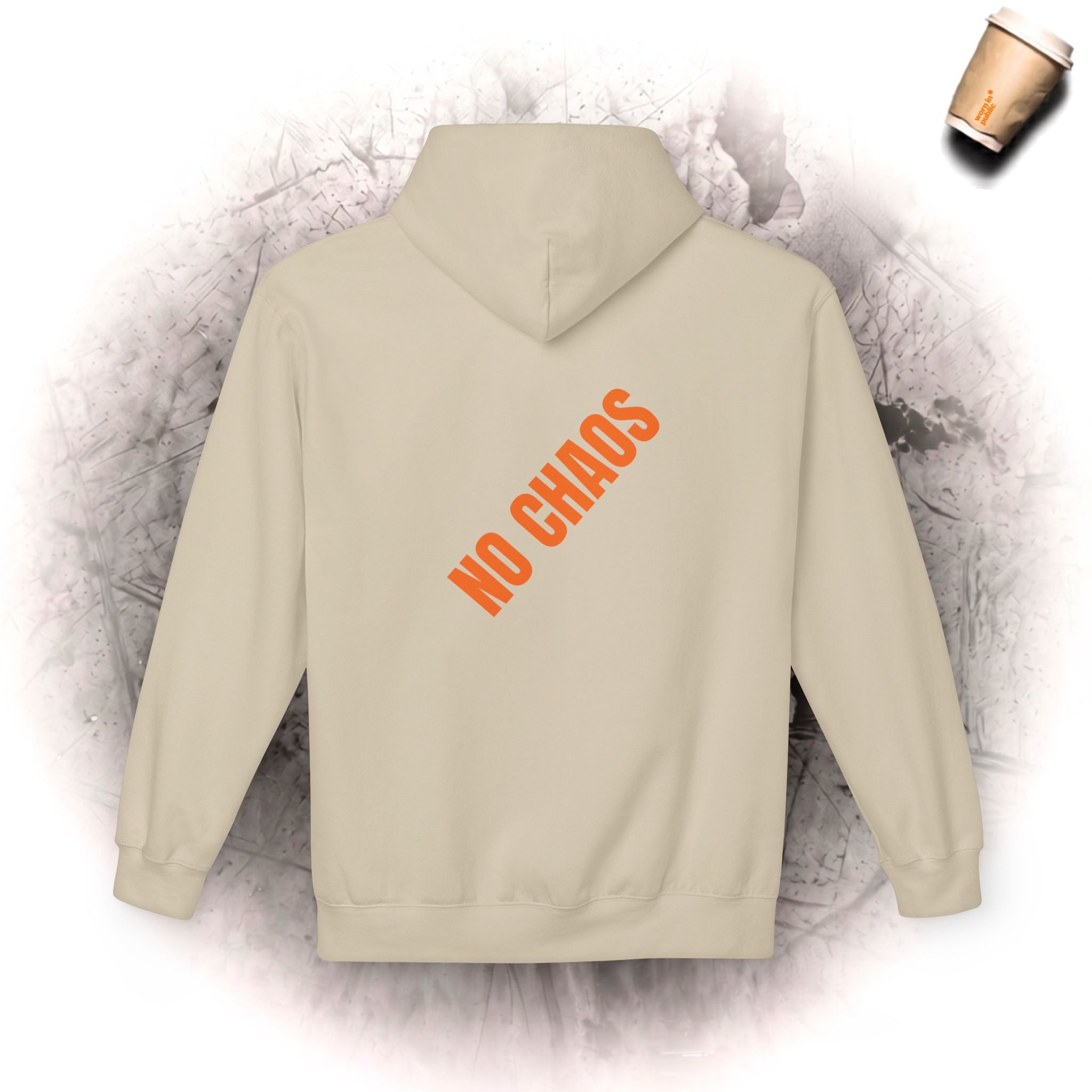 No Chaos Hoodie | Minimalistischer motivierender Kapuzenpullover
