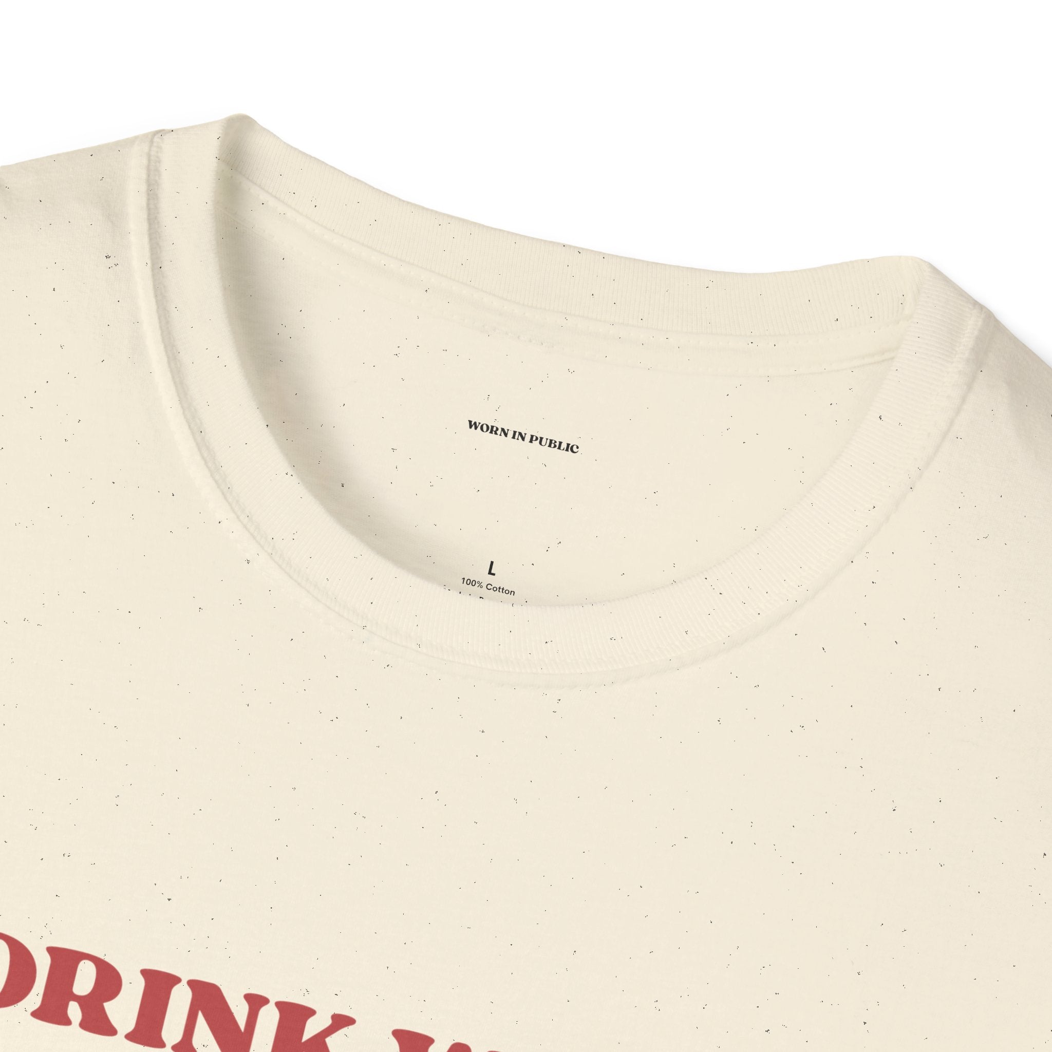 Drink Wine, Scare Easily, Repeat T-Shirt | Funny Smiling Face Graphic Tee