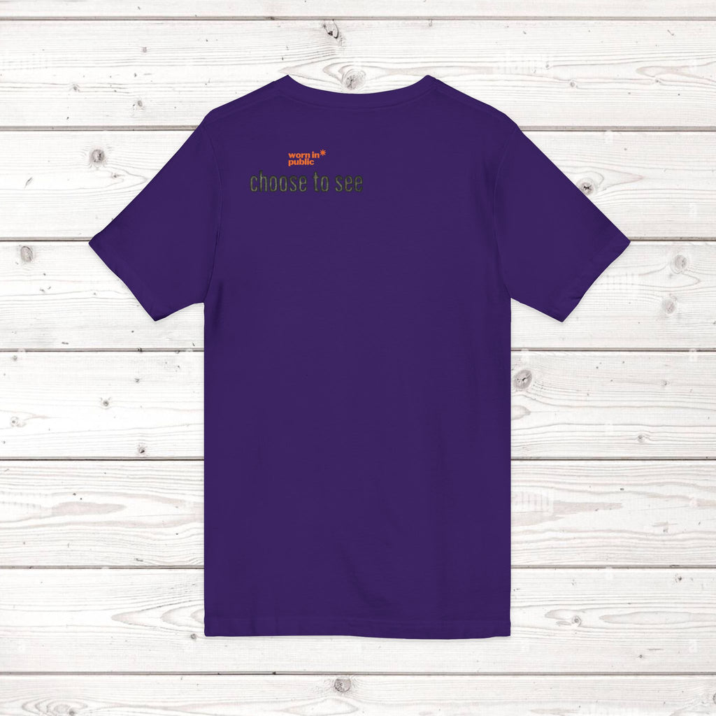 Brain User or Abuser Mens V-Neck Tee — Choose to See Graphic Awareness Shirt