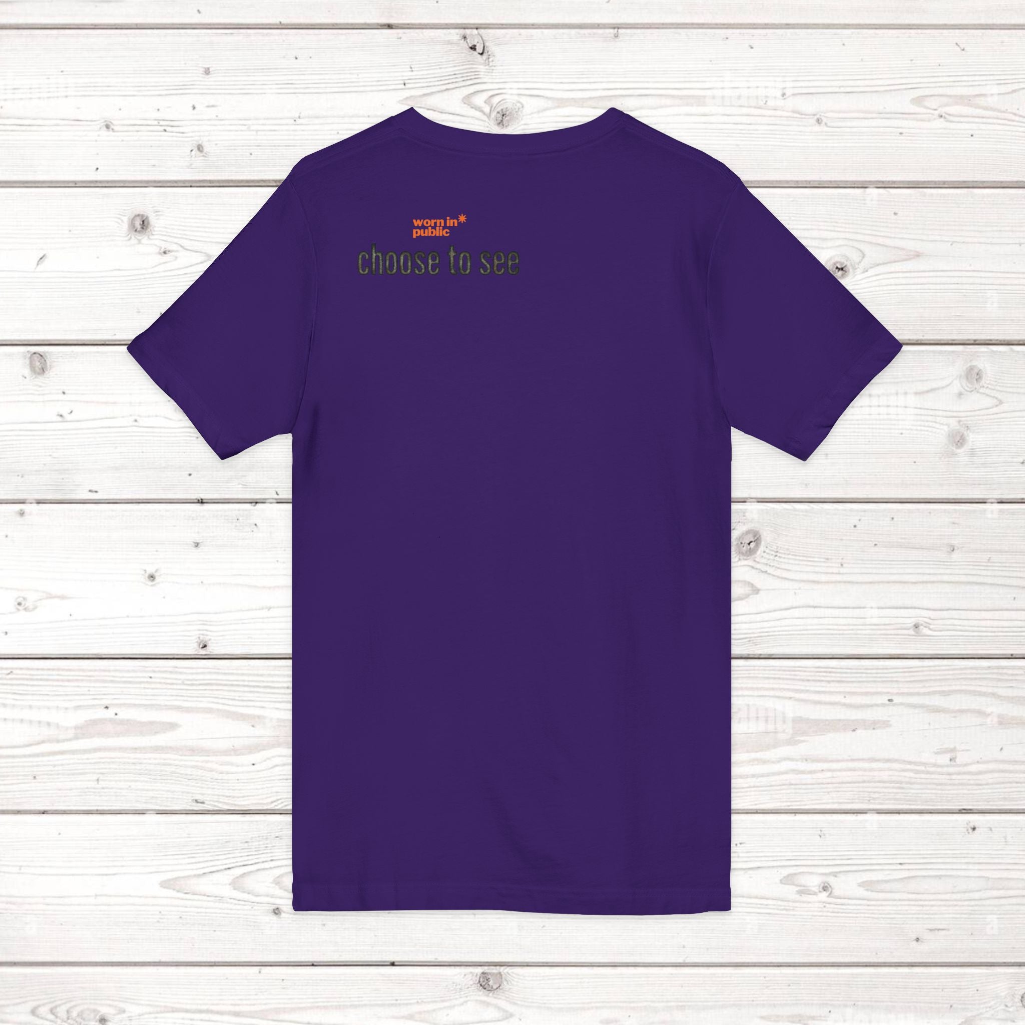 Brain User or Abuser Mens V-Neck Tee — Choose to See Graphic Awareness Shirt