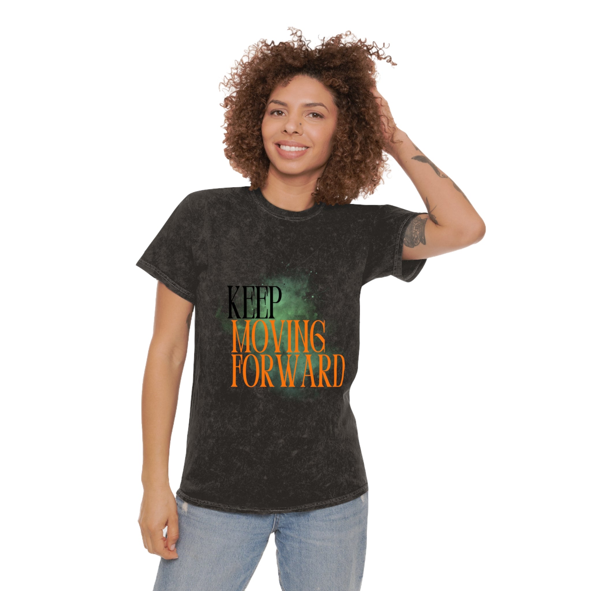 Keep Movin' Forward premium Mineral Wash T-Shirt | Vintage Washed Graphic Tee