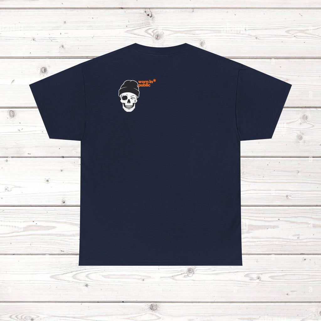 Too Tired To Care Skull T-Shirt | Funny Sarcastic Graphic Tee for the Exhausted