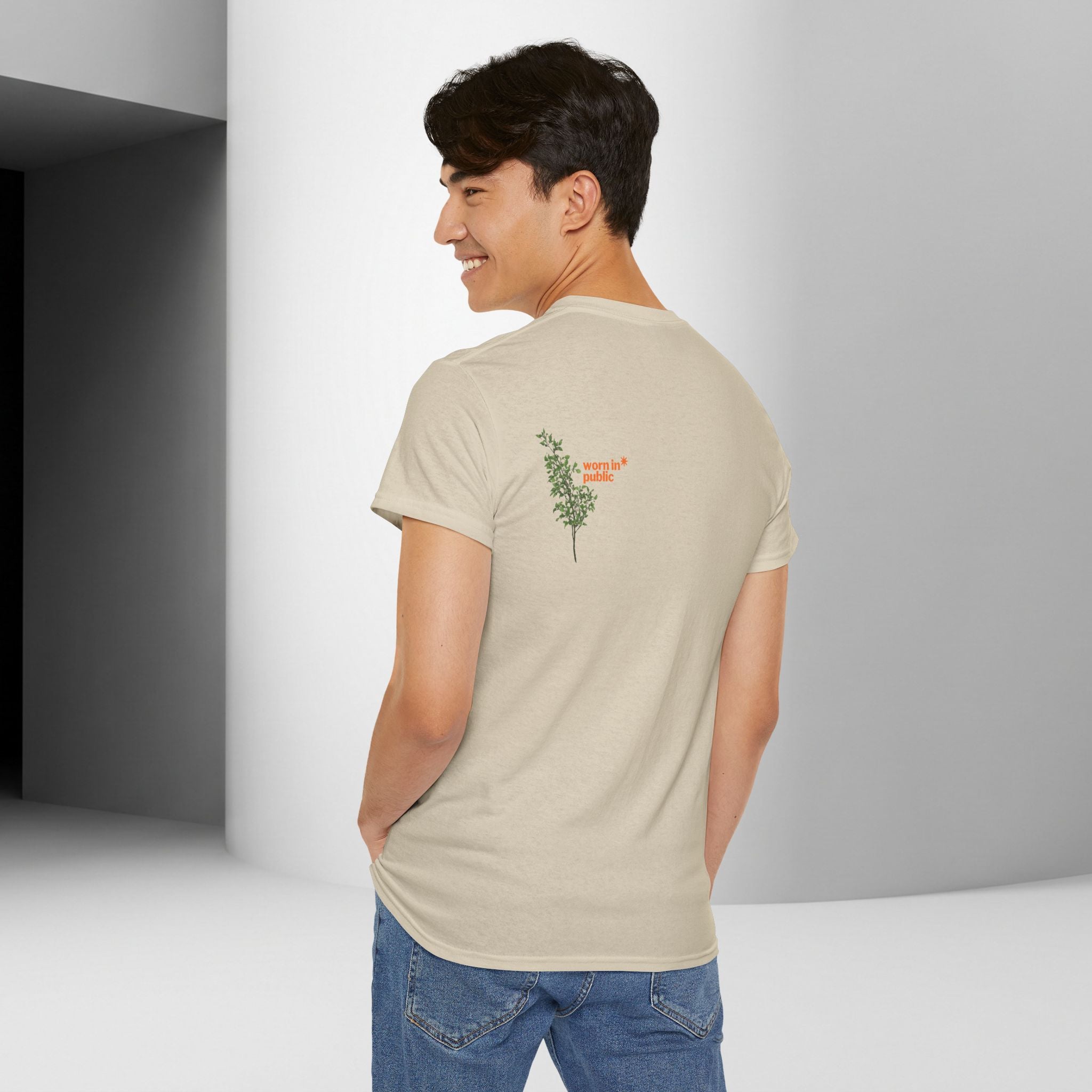 Unisex Botanical Tee — "Feel Free to Be Bored" Graphic T-Shirt
