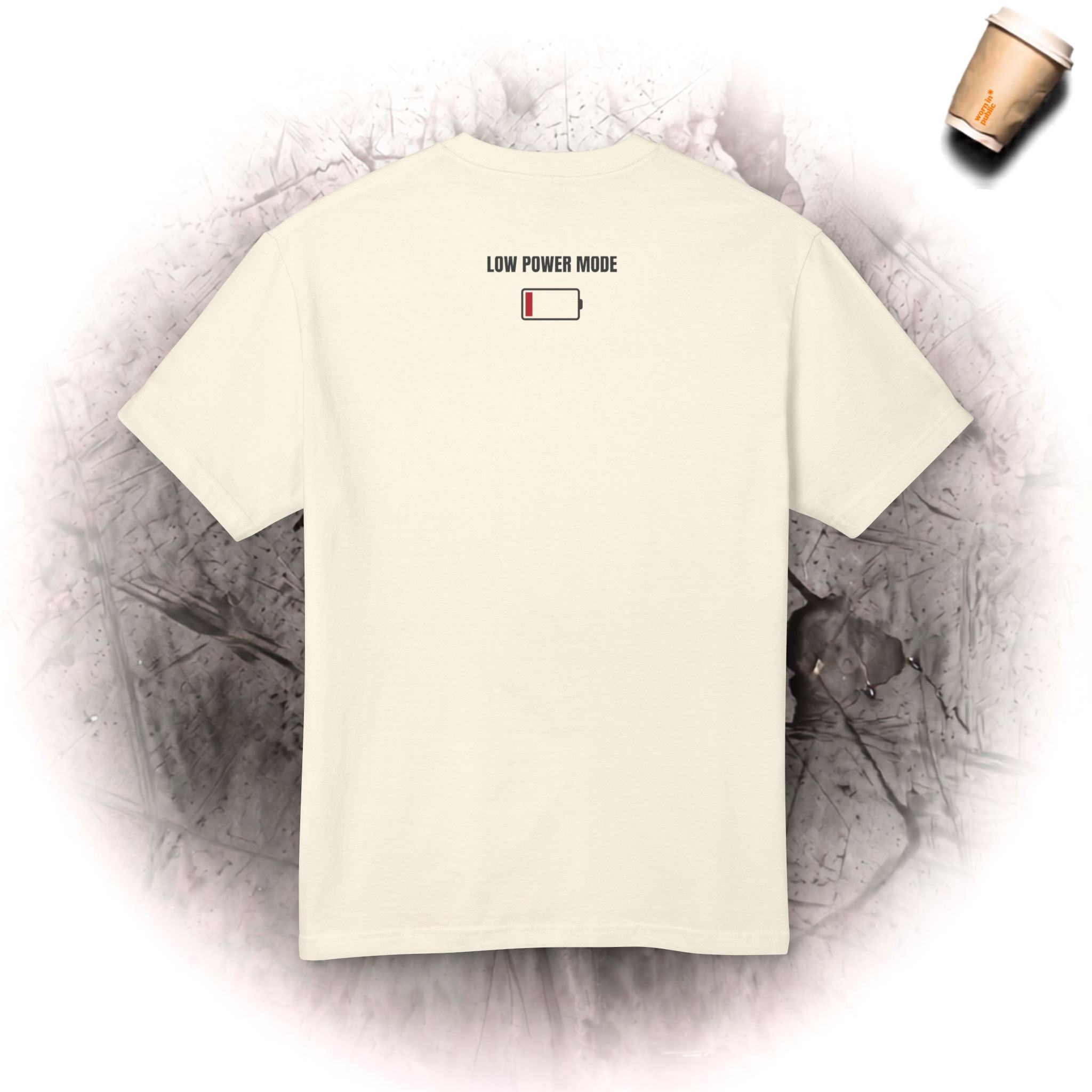 My Social Battery | Low Power Mode Graphic Tee for Introverts Running on Empty