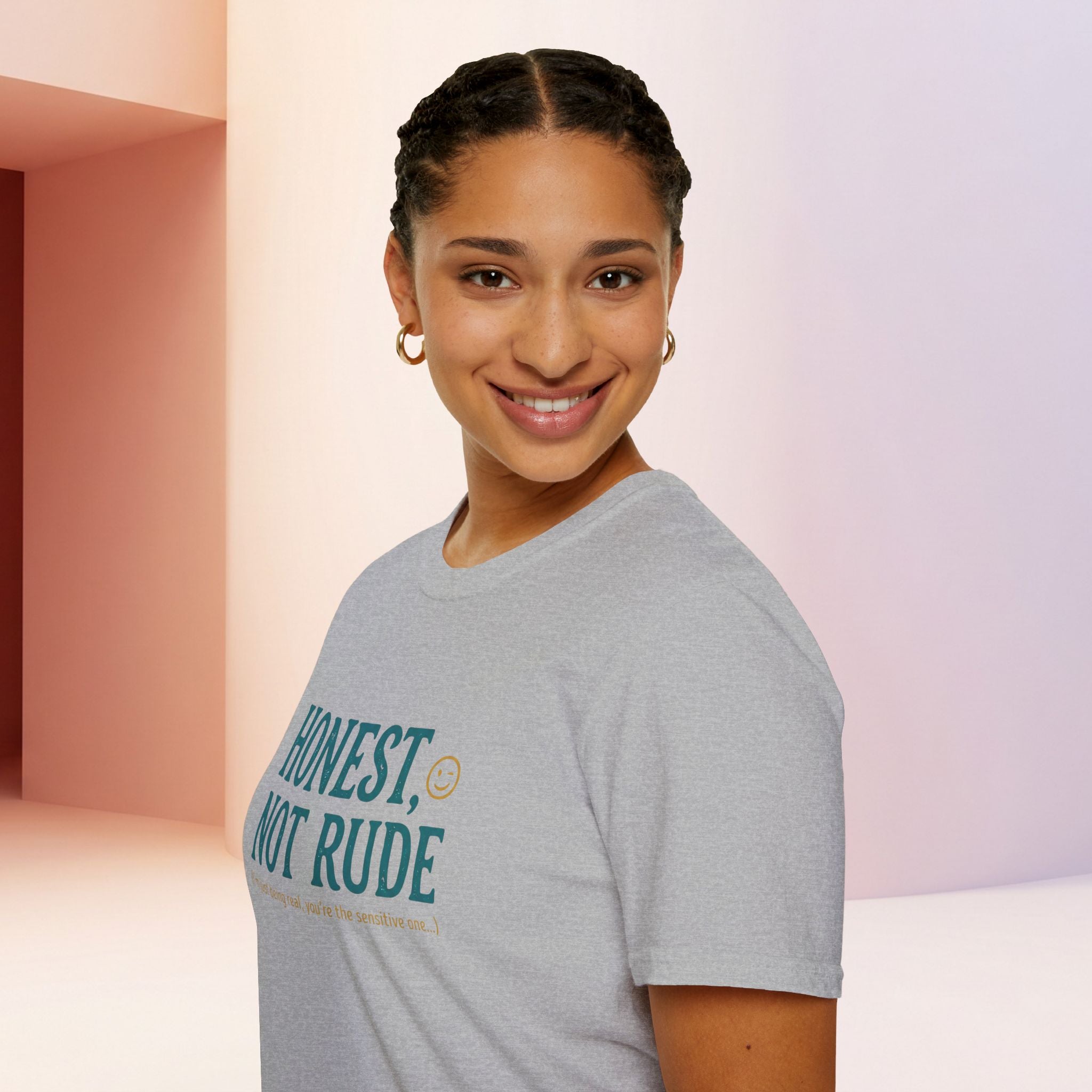Honest Not Rude | Funny Sarcastic Unisex Graphic Tee for Real Talk