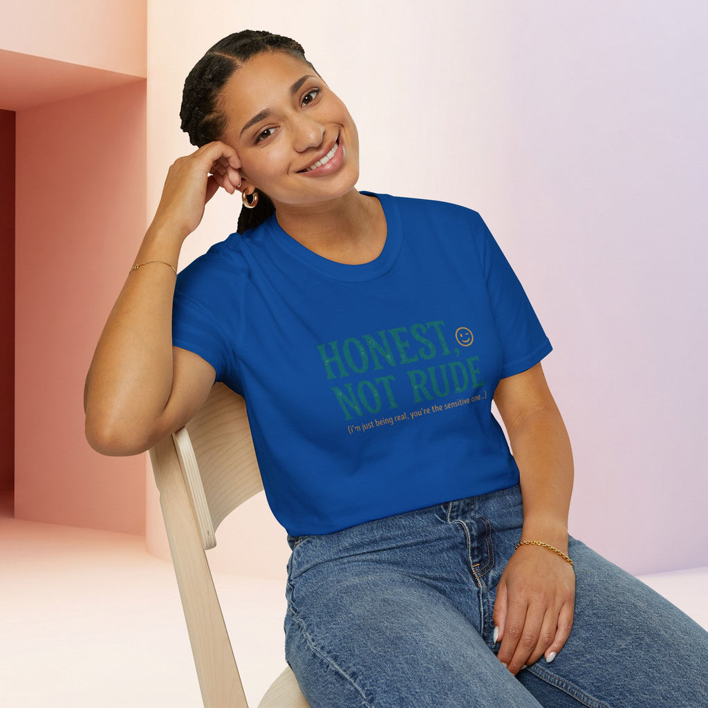 Honest Not Rude | Funny Sarcastic Unisex Graphic Tee for Real Talk