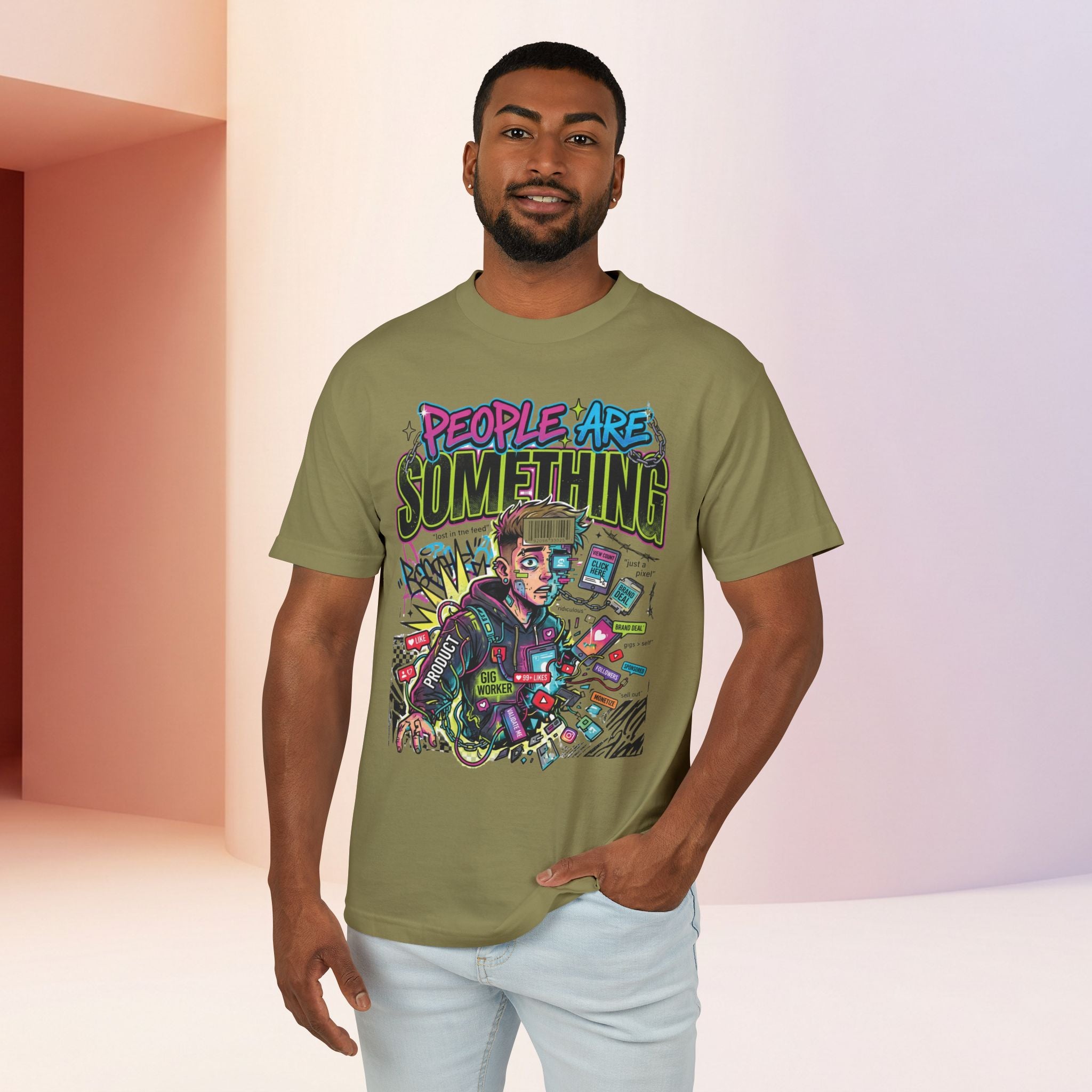 People Are Something | Unisex Retro Cyber Pop Art Graphic Tee
