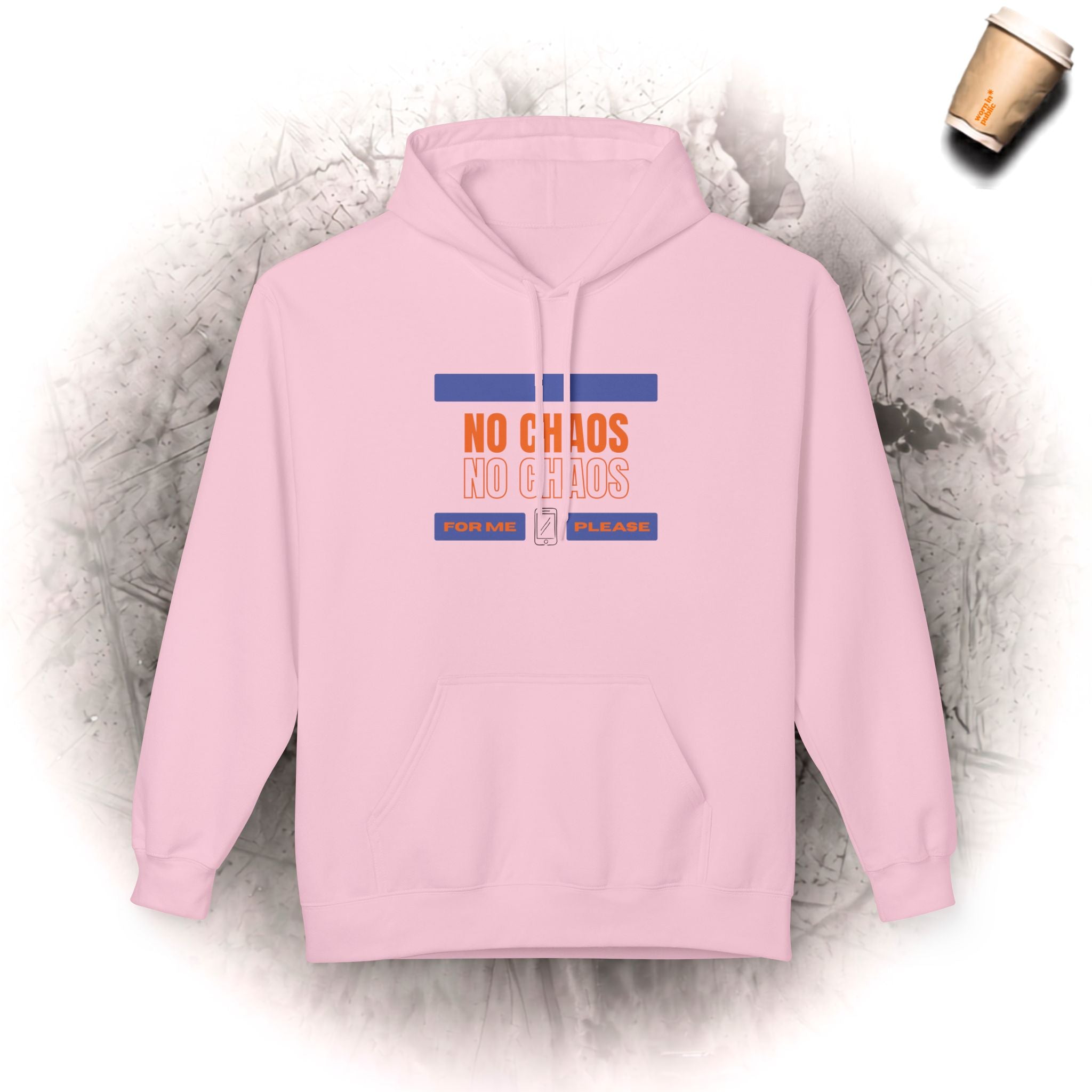 No Chaos Hoodie | Minimalistischer motivierender Kapuzenpullover
