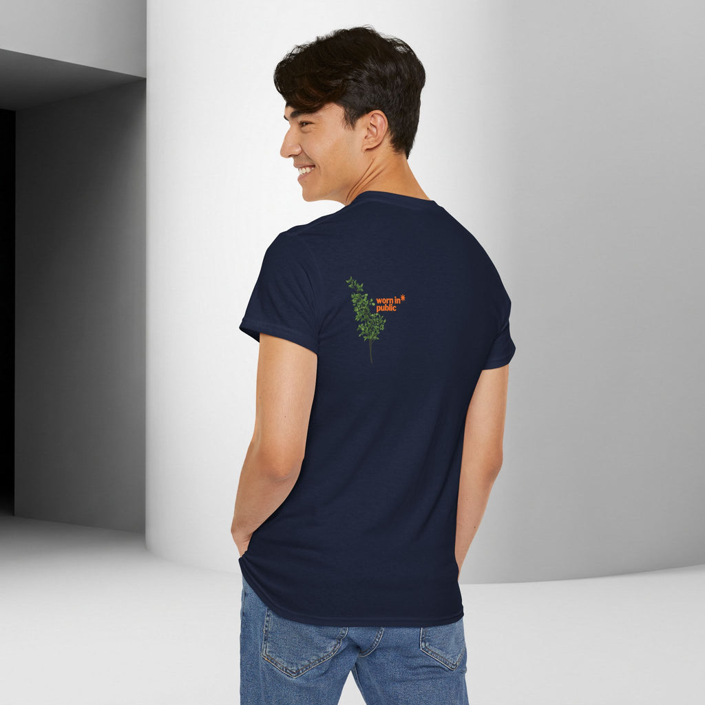 Unisex Botanical Tee — "Feel Free to Be Bored" Graphic T-Shirt