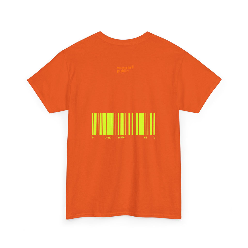 Luxuries of Life Neon Abstract Wave T-Shirt | Barcode Graphic Tee