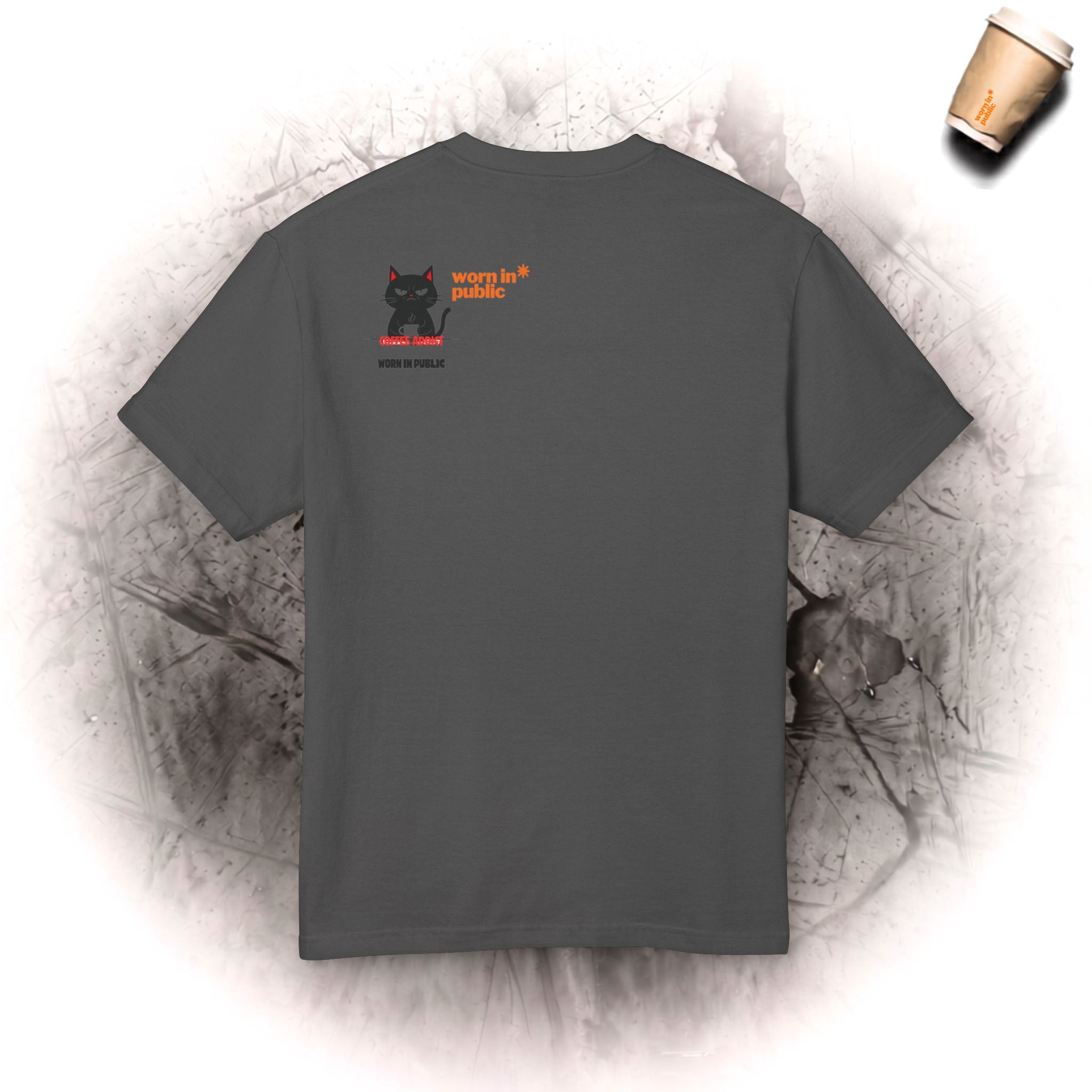 Espresso Yourself Katze T-Shirt | Lustiges Kaffee-Junkie Grafik-Shirt