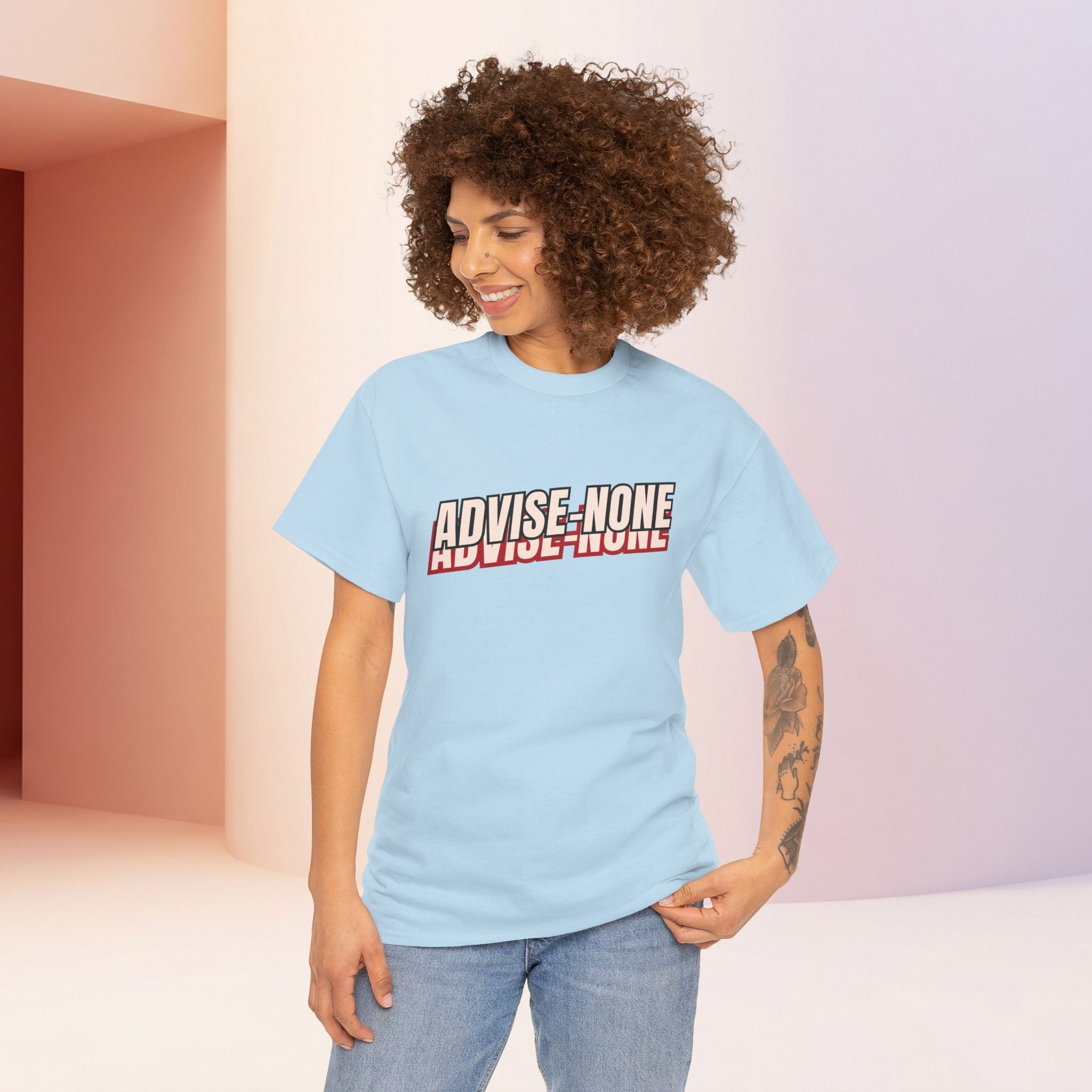 Advise None | Retro Slanted Unisex Graphic Tee