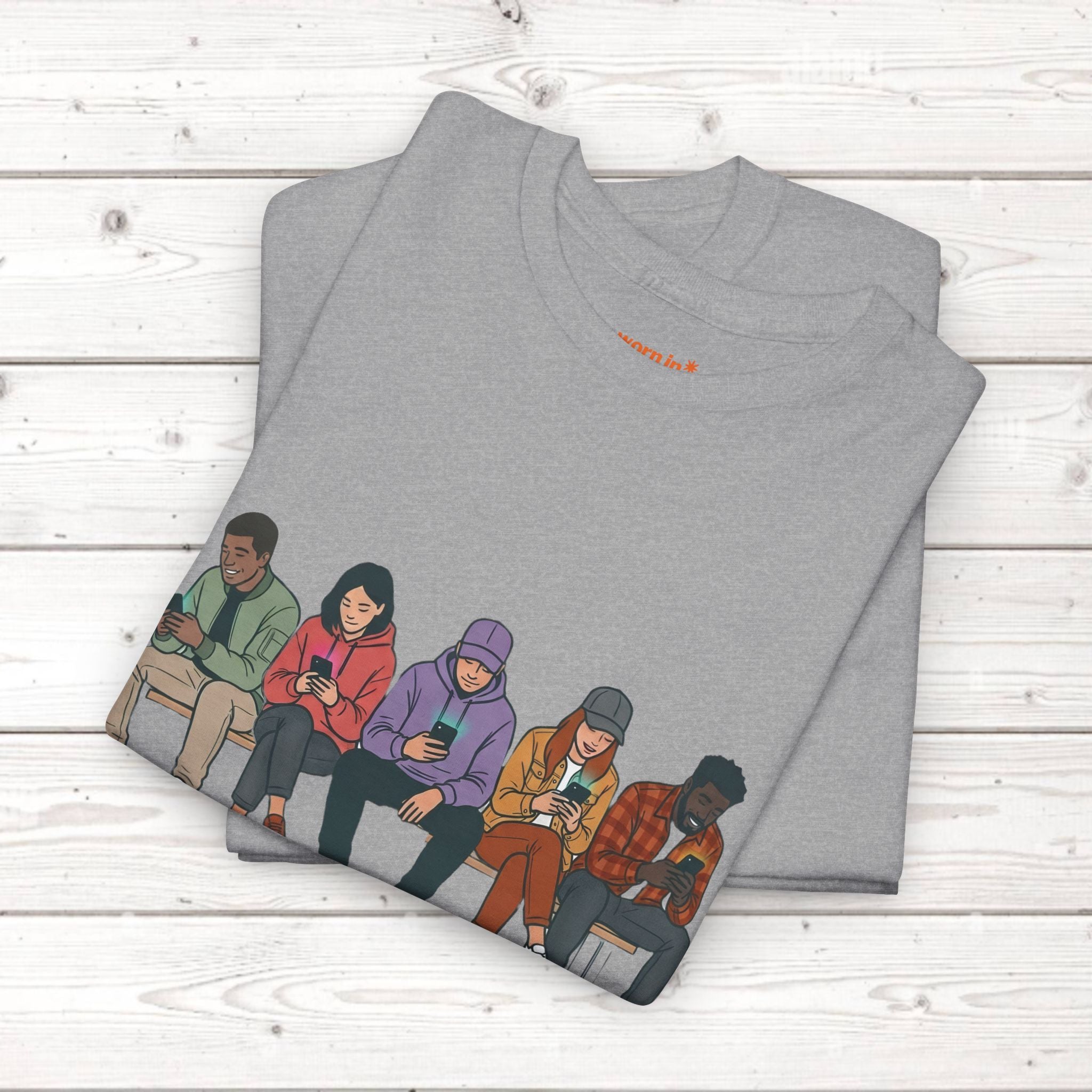 Connected Friends Graphic Tee – Casual Unisex Crewneck Shirt