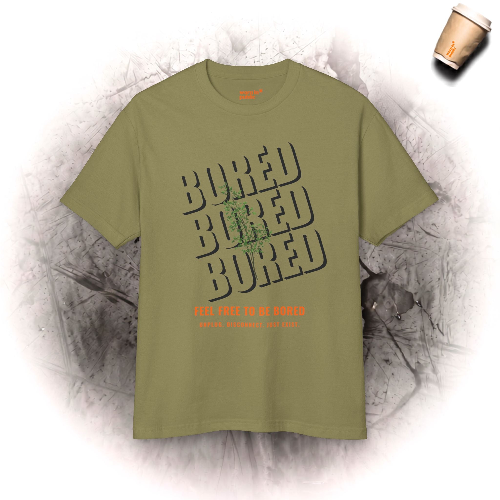 Feel Free to Be Bored | Unisex Botanical Graphic Tee
