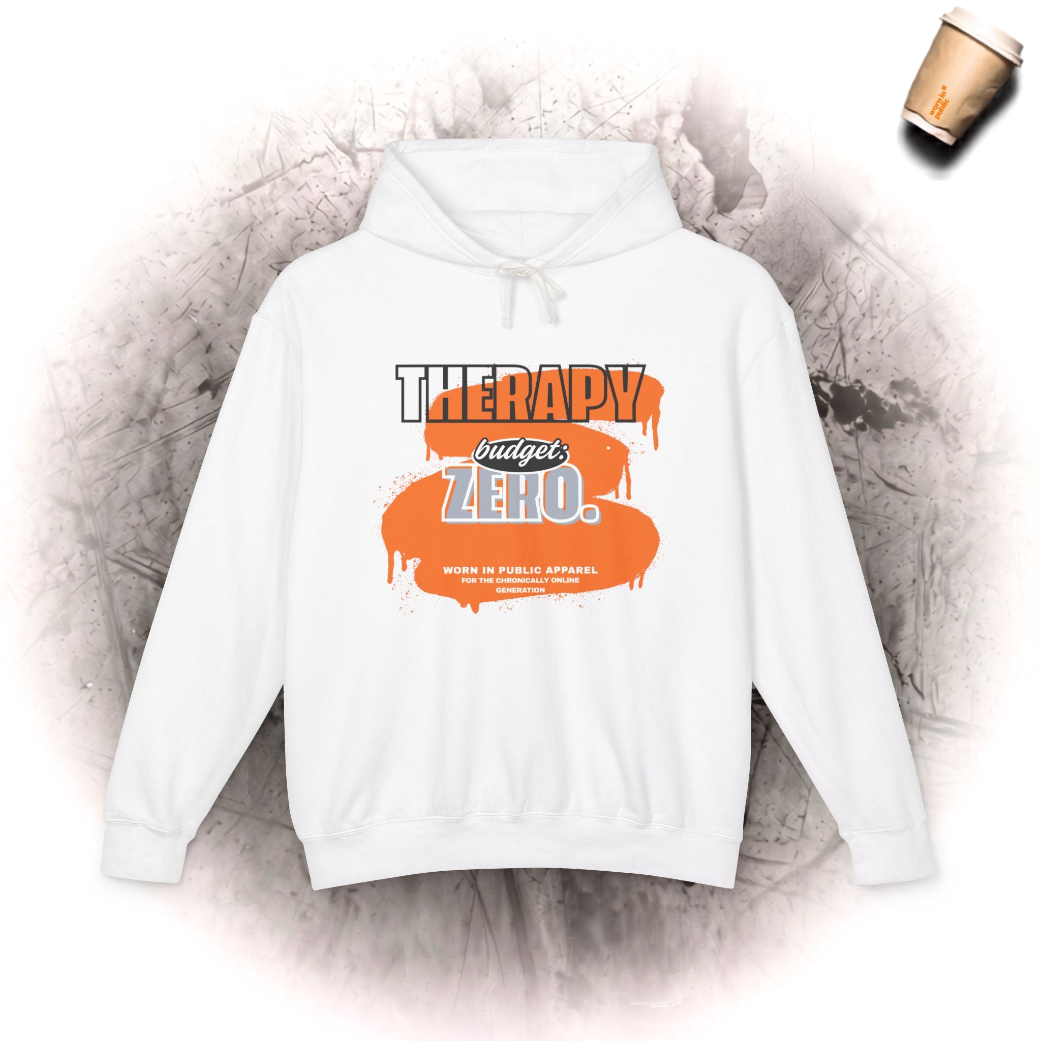 Therapy Budget Zero Hoodie | Lustiger Mental Health Humor Pullover