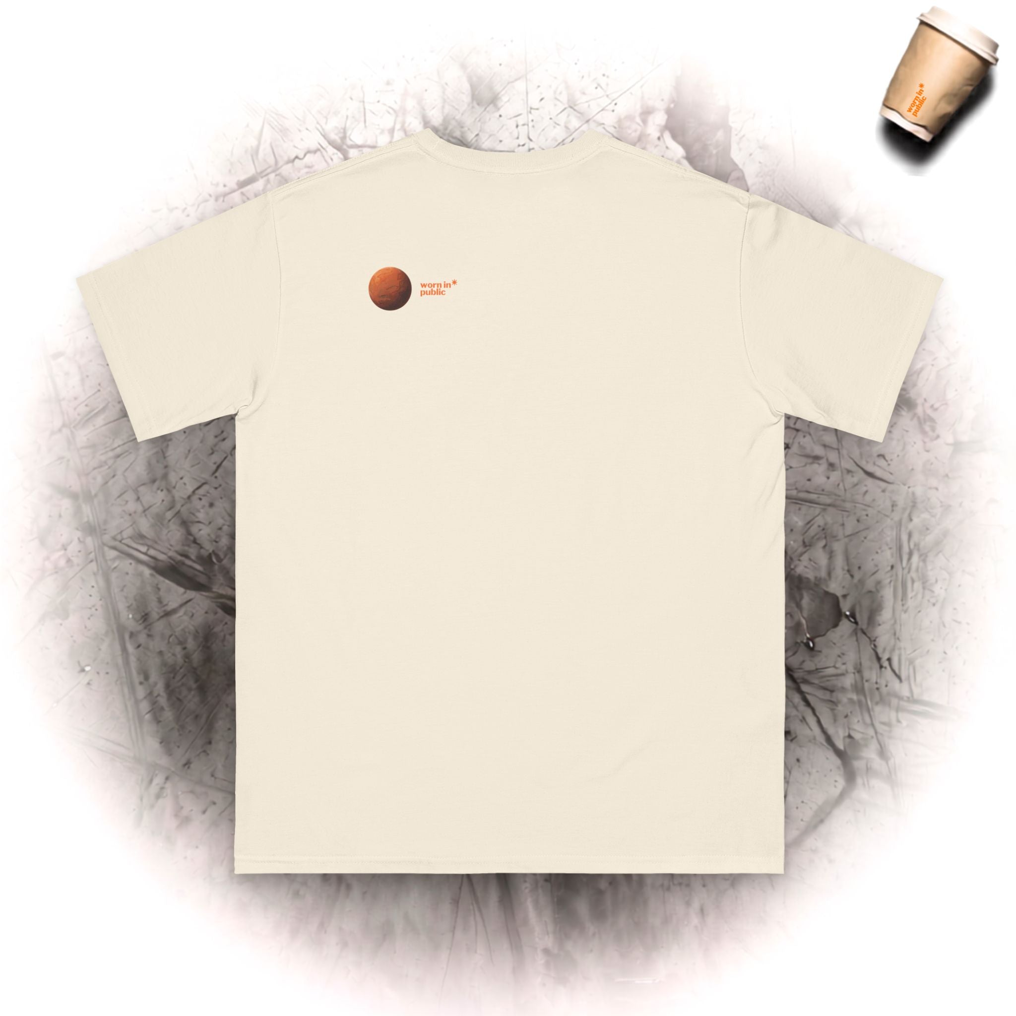 Mars Is Too Far BIO T-Shirt – Retro Weltraum Grafik T-Shirt